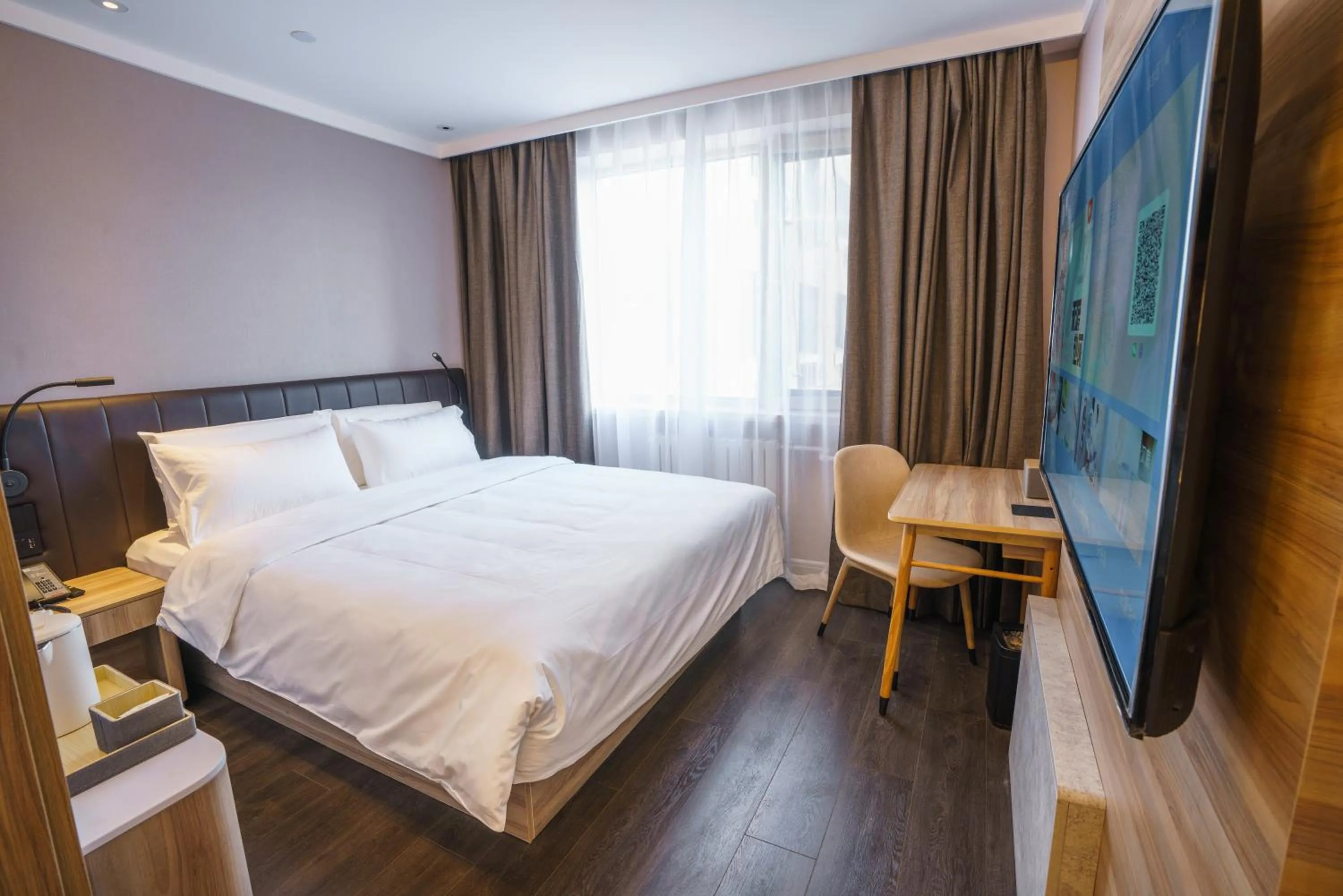 Bed in Hanting Hotel Beijing South Railway Station Muxiyuan