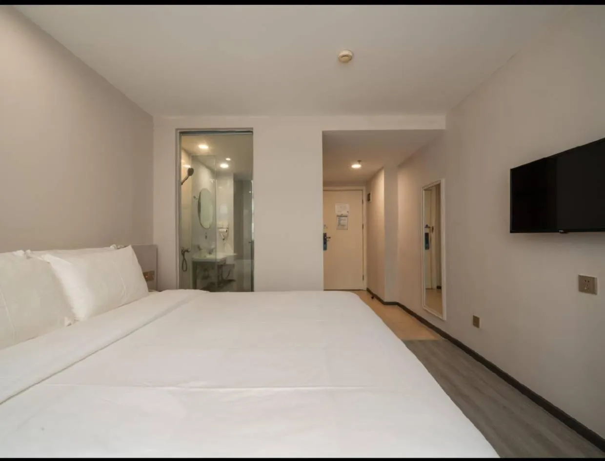 Bed in Hanting Hotel Shenzhen Taian Subway Station