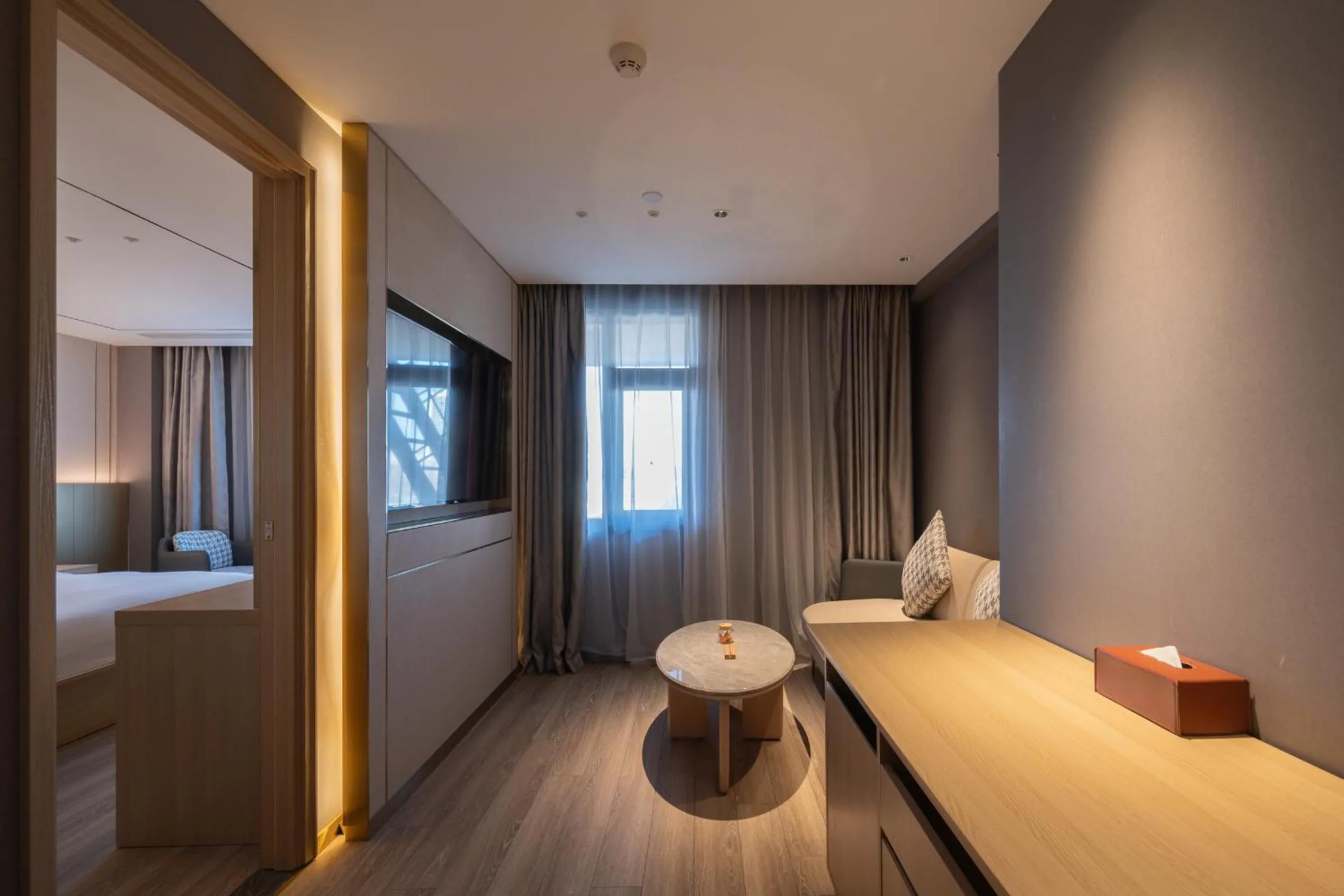 Bed in Orange Hotel Beijing West Railway Station Lianbao Road