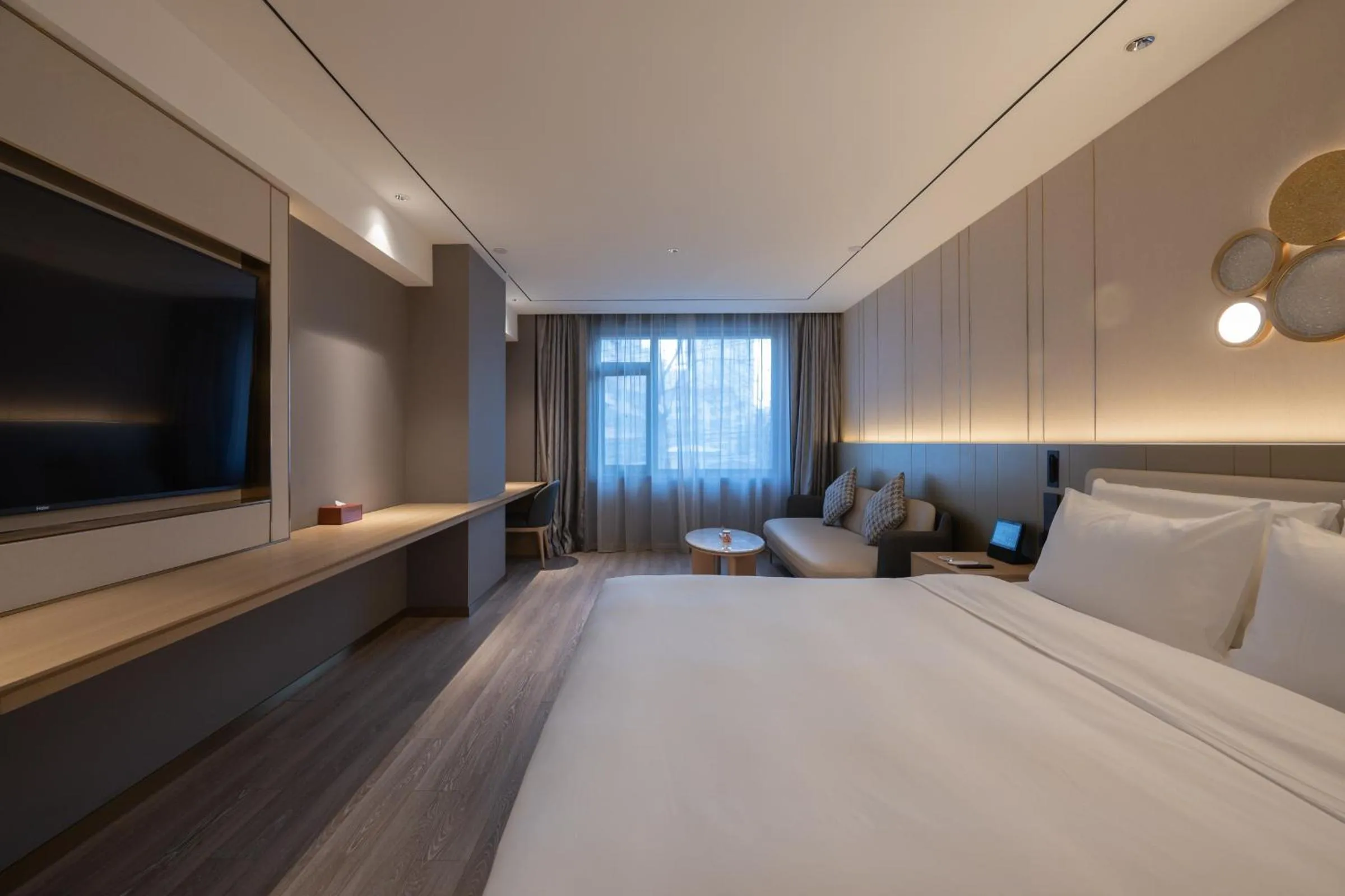 Bed in Orange Hotel Beijing West Railway Station Lianbao Road