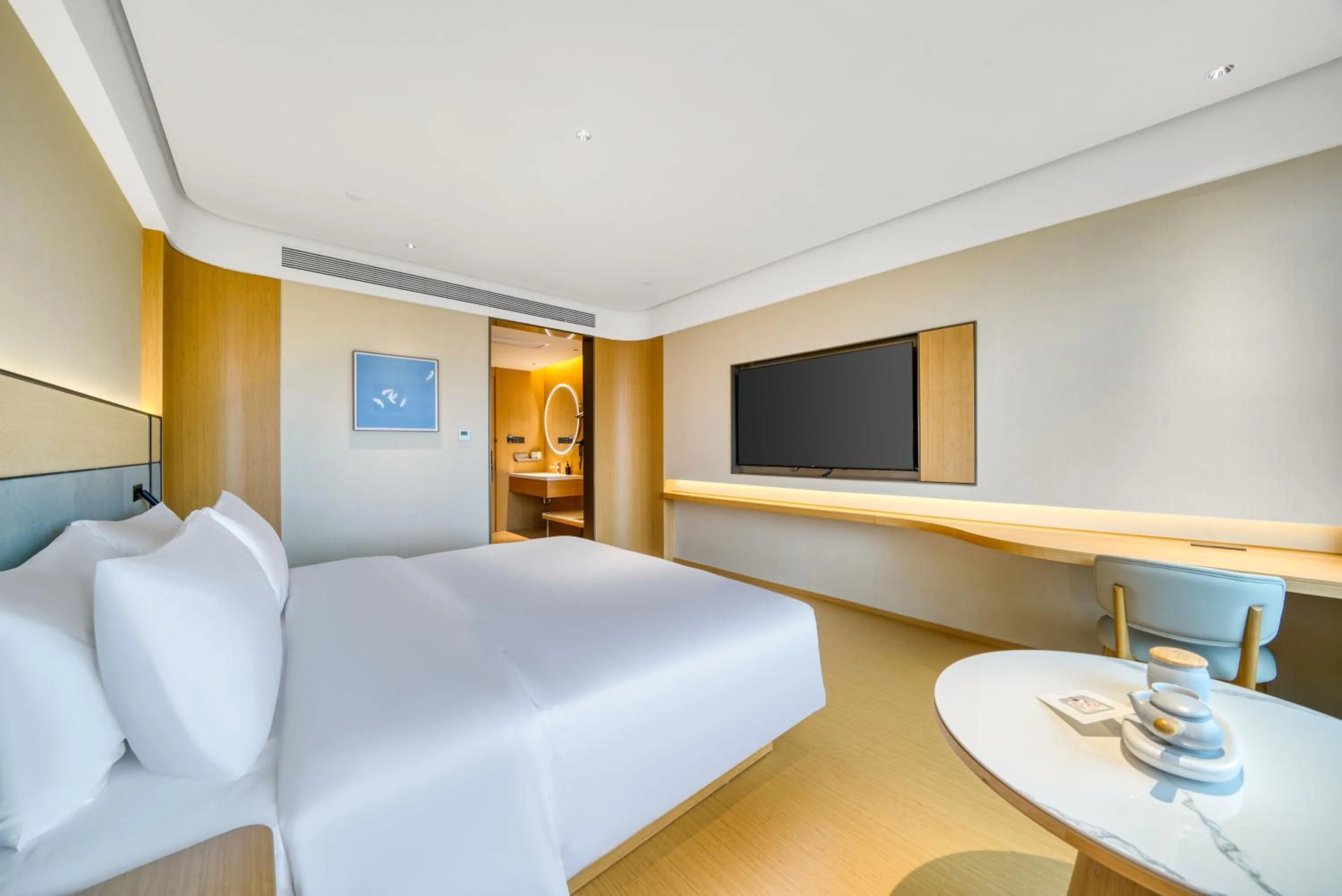 Bed in JI Hotel Shanghai Chongming Changxing Island