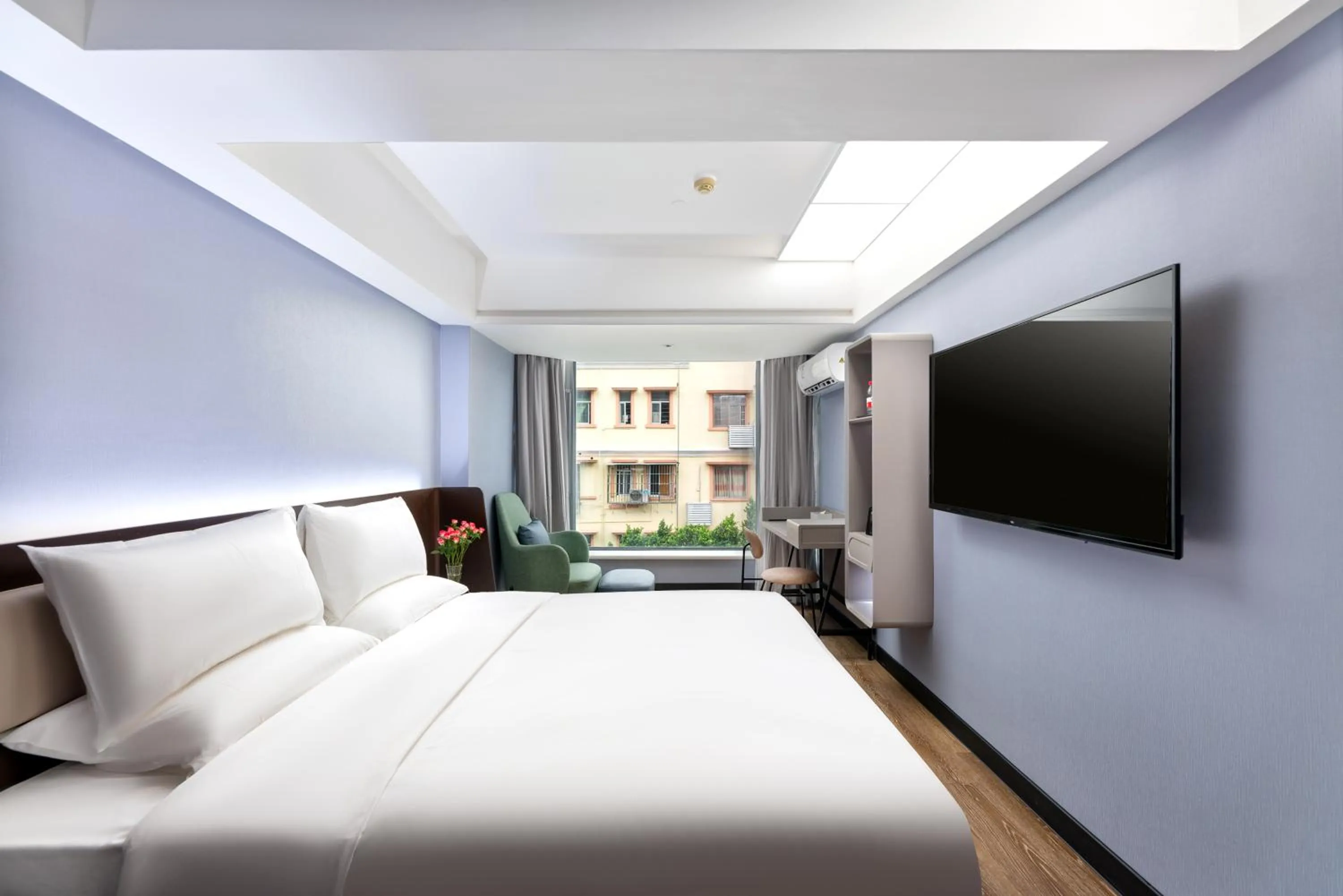 Bed in Hanting Hotel Guangzhou Sanyuanli