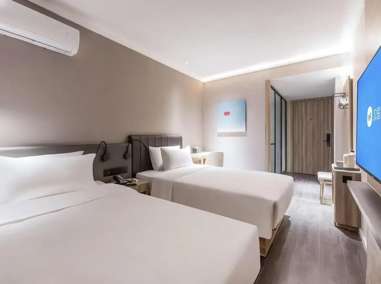 Twin Room in Hanting Hotel Nanjing Beijing East Road Jiuhuashan Subway Station Twin Room in Hanting Hotel Nanjing Beijing East Road Jiuhuashan Subway Station