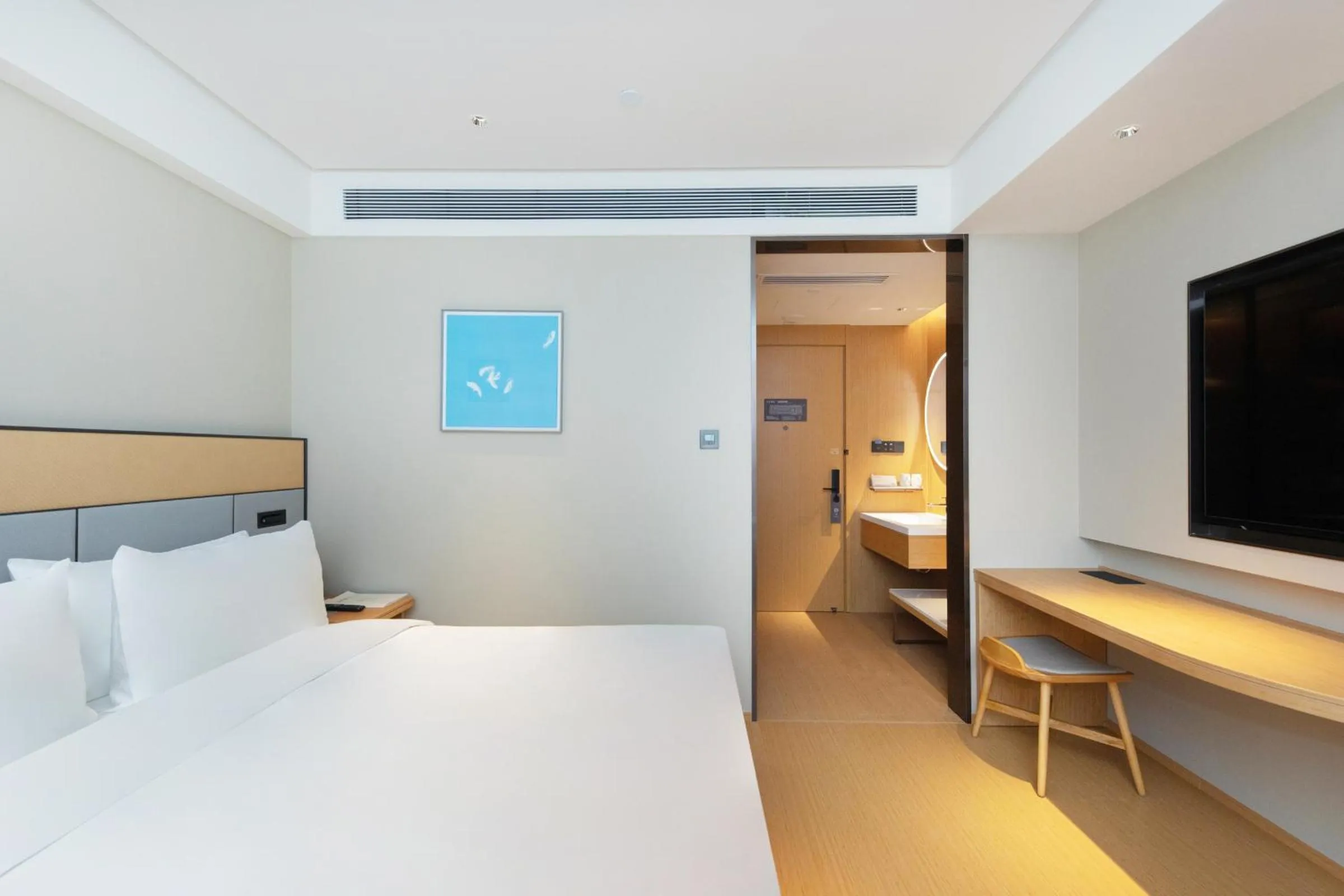 Bed in JI Hotel Beijing Beiqing Road Yongfeng Industrial Park