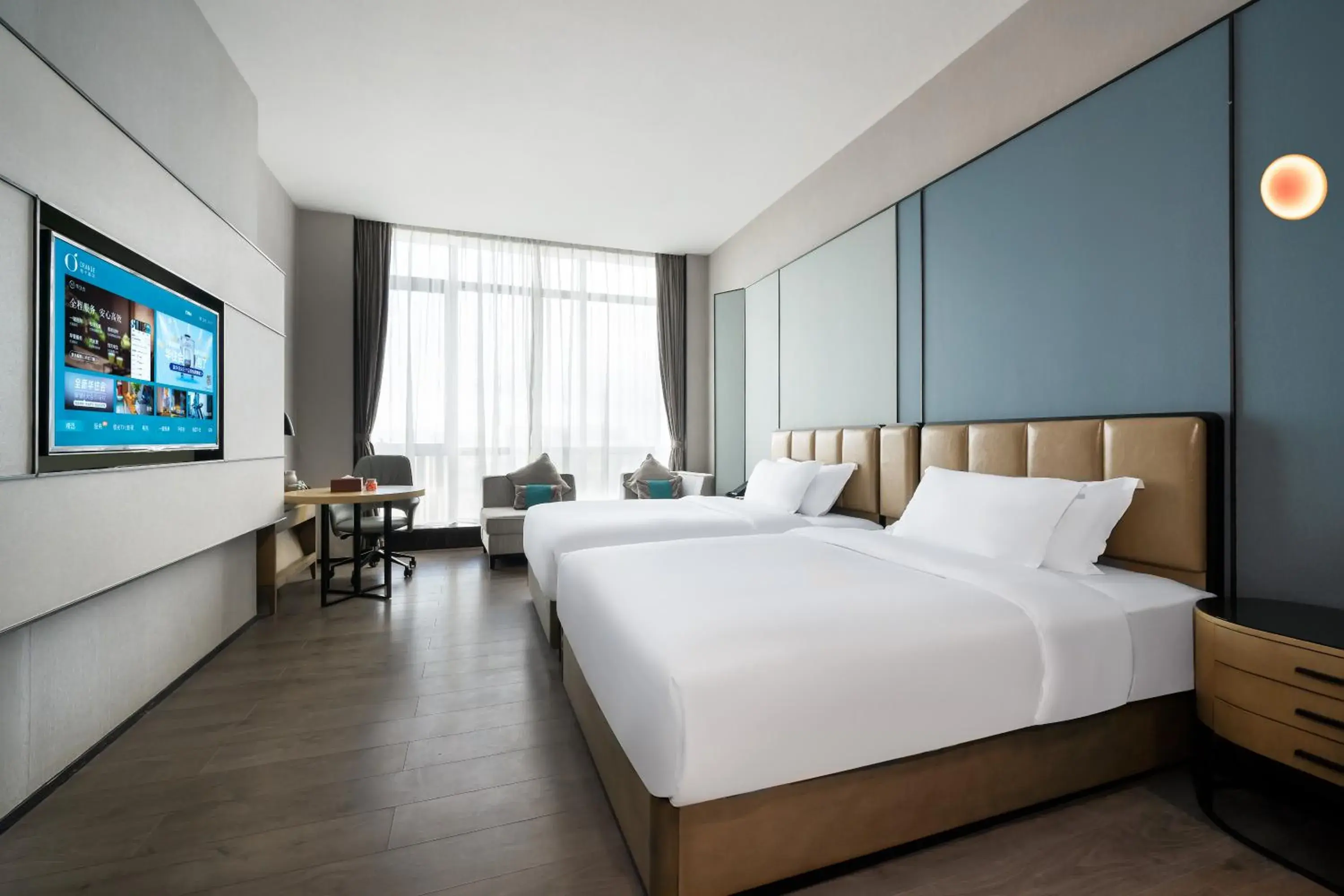 Deluxe Twin Room with View in Orange Hotel Shenzhen Shanglilang Subway Station Deluxe Twin Room with View in Orange Hotel Shenzhen Shanglilang Subway Station