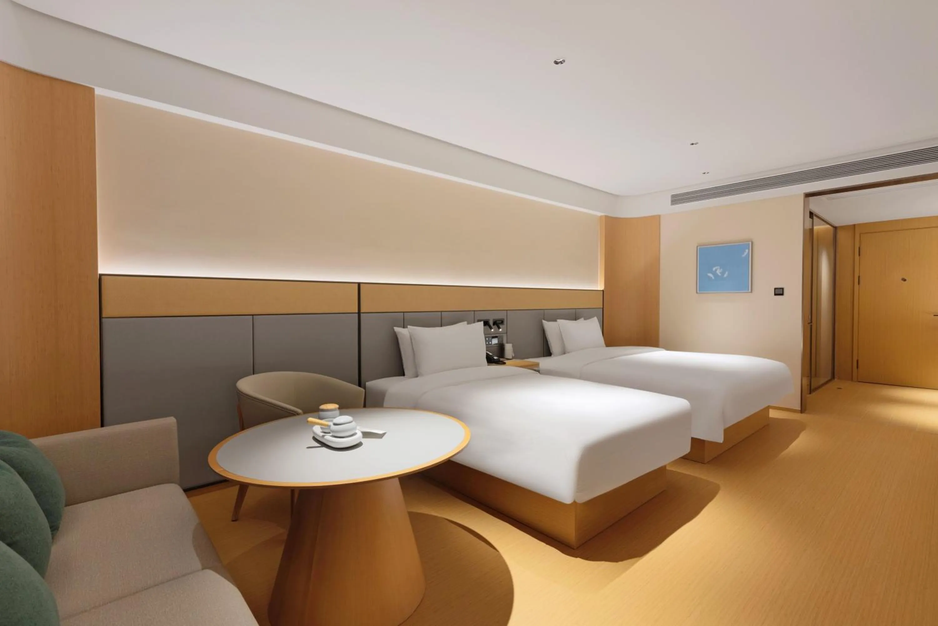 Bed in JI Hotel Chongqing Yuanjiagang Subway Station