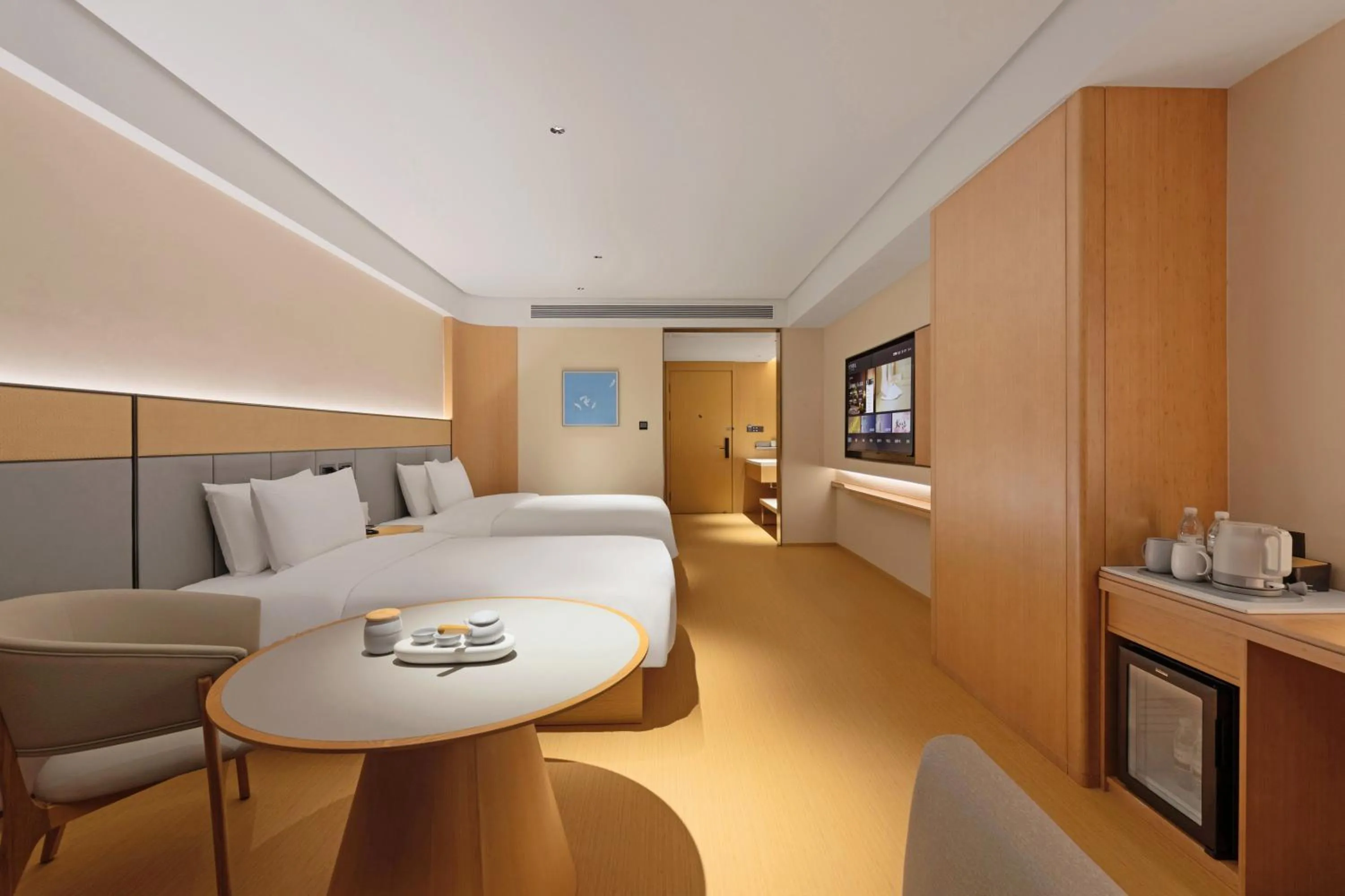 Bed in JI Hotel Chongqing Yuanjiagang Subway Station