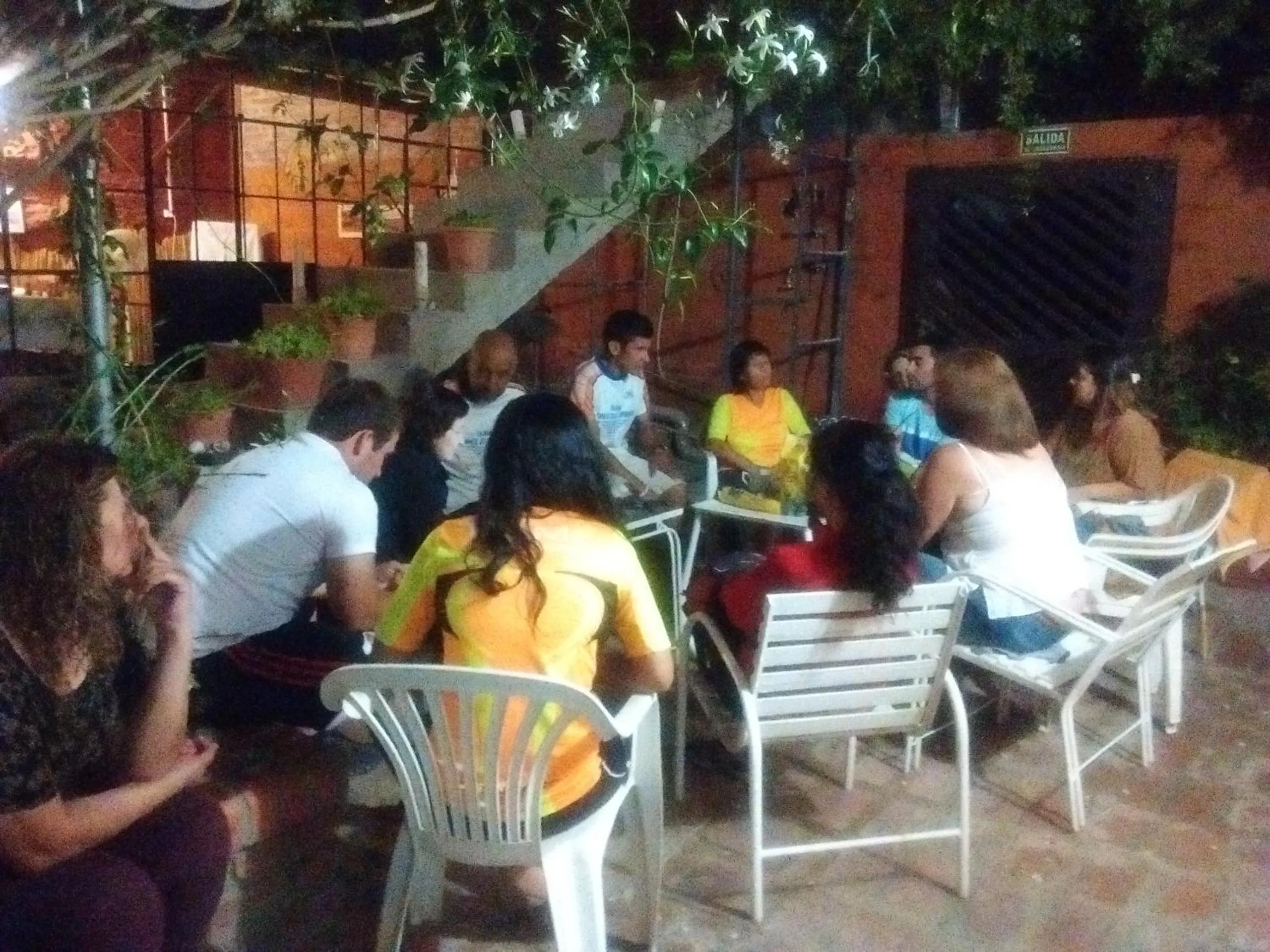 group of guests in Hostería El Zaguan