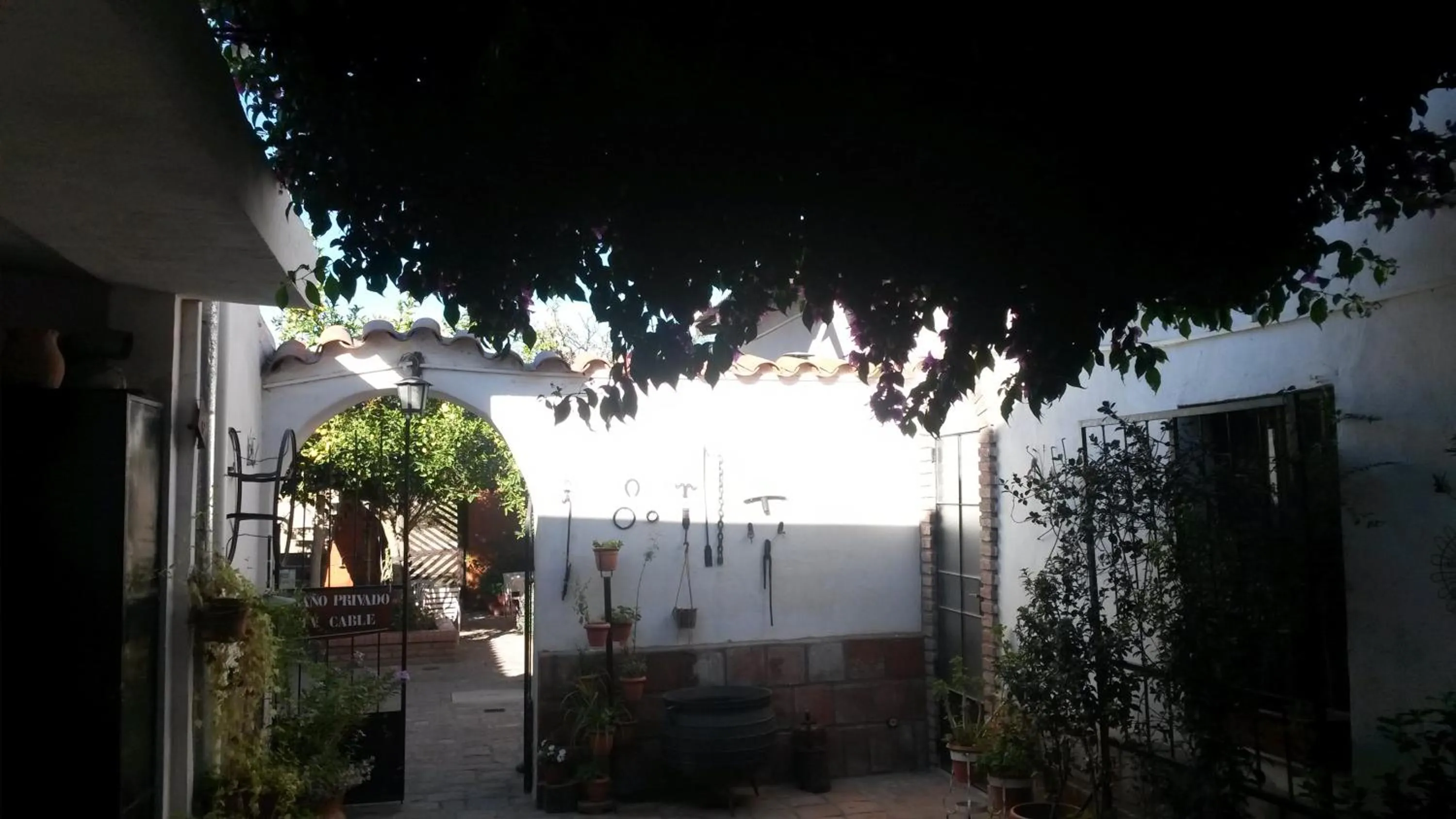 Garden view in Hostería El Zaguan