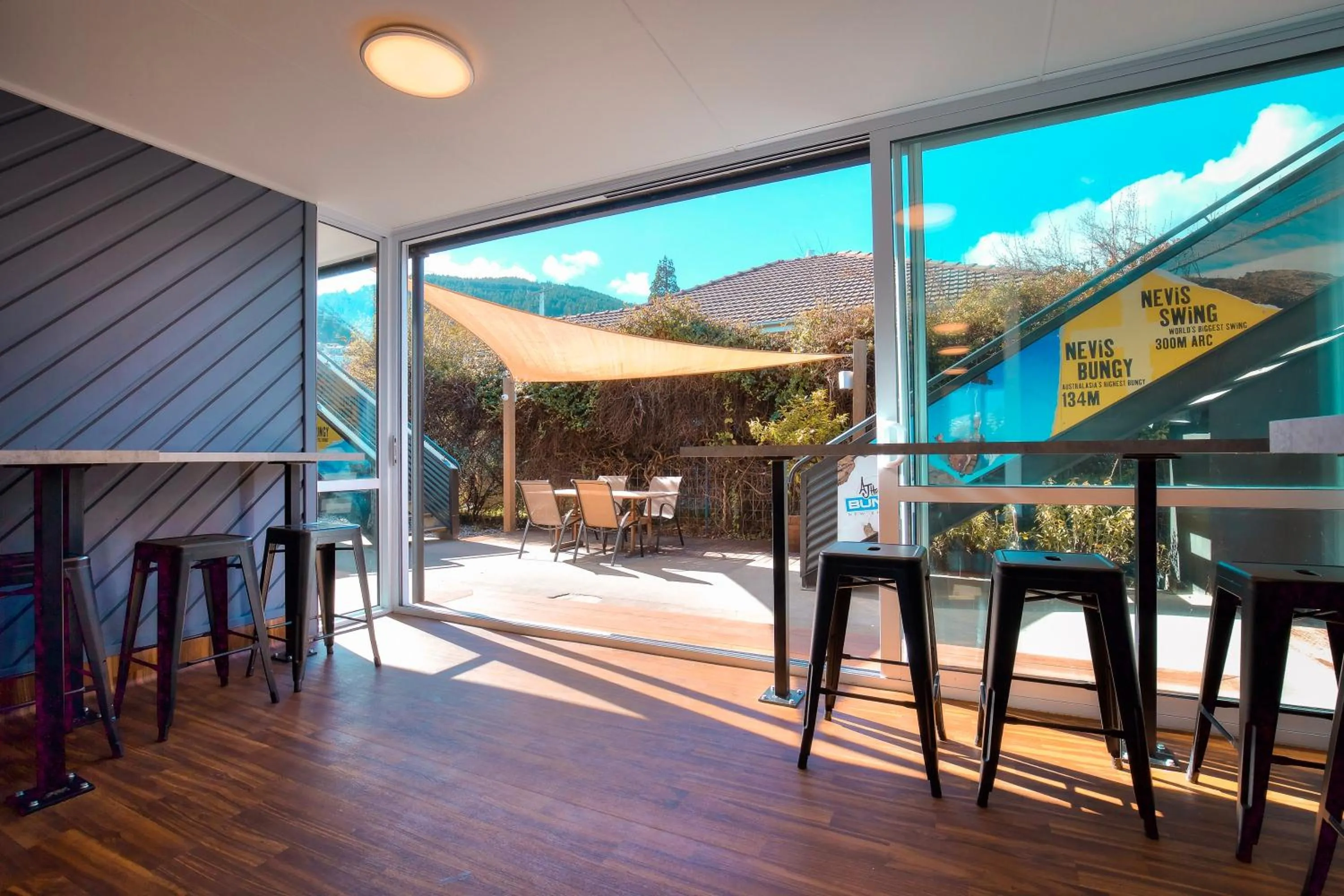 Patio in The Black Sheep Backpackers