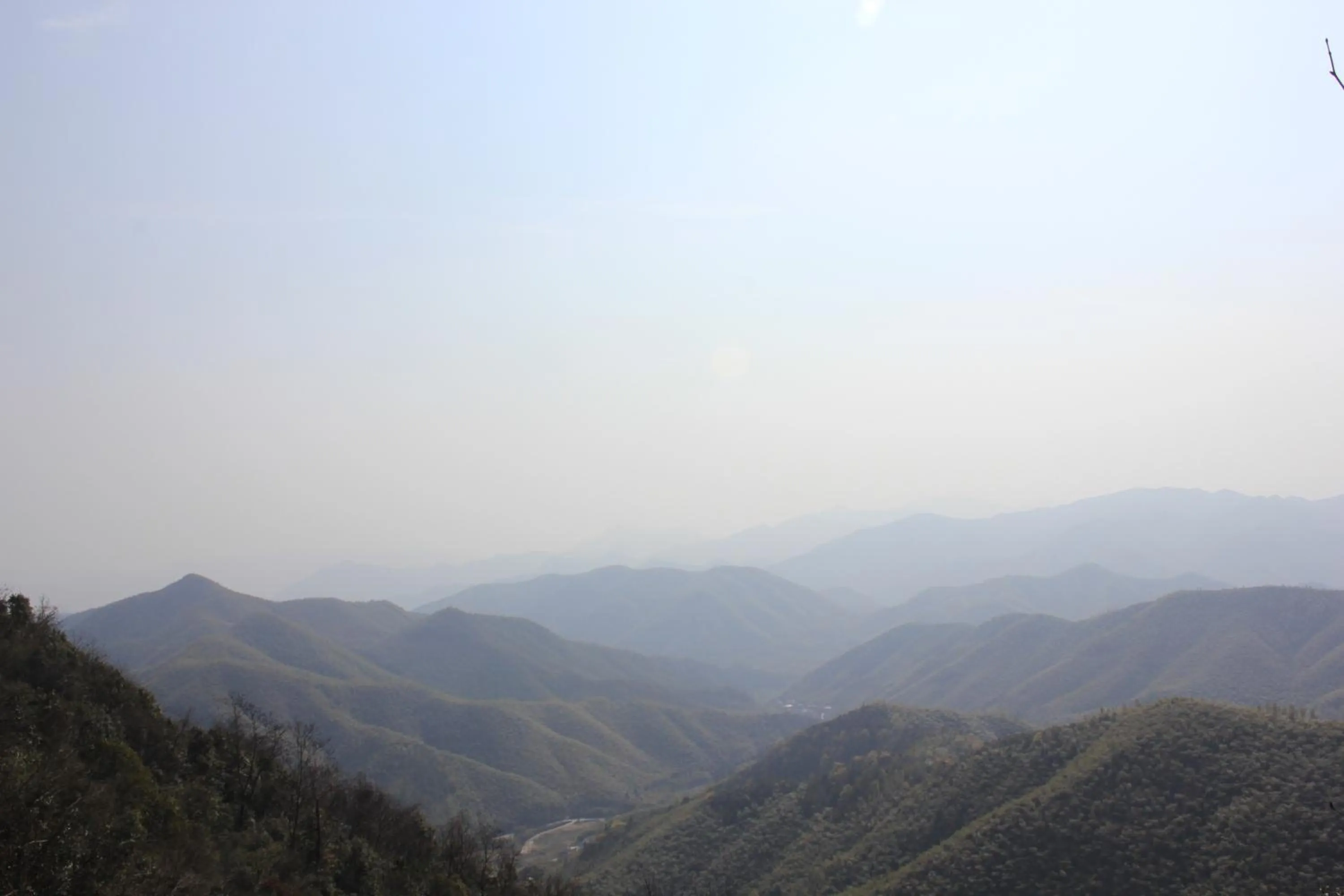 Mountain view in Moganshan Pinhouwu Hotel