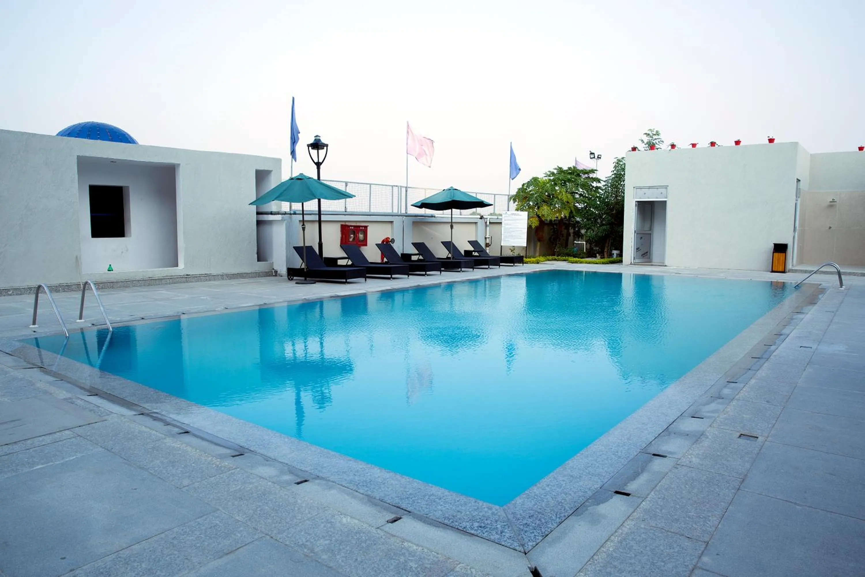Swimming pool in Maha Bodhi Hotel.Resort.Convention Centre
