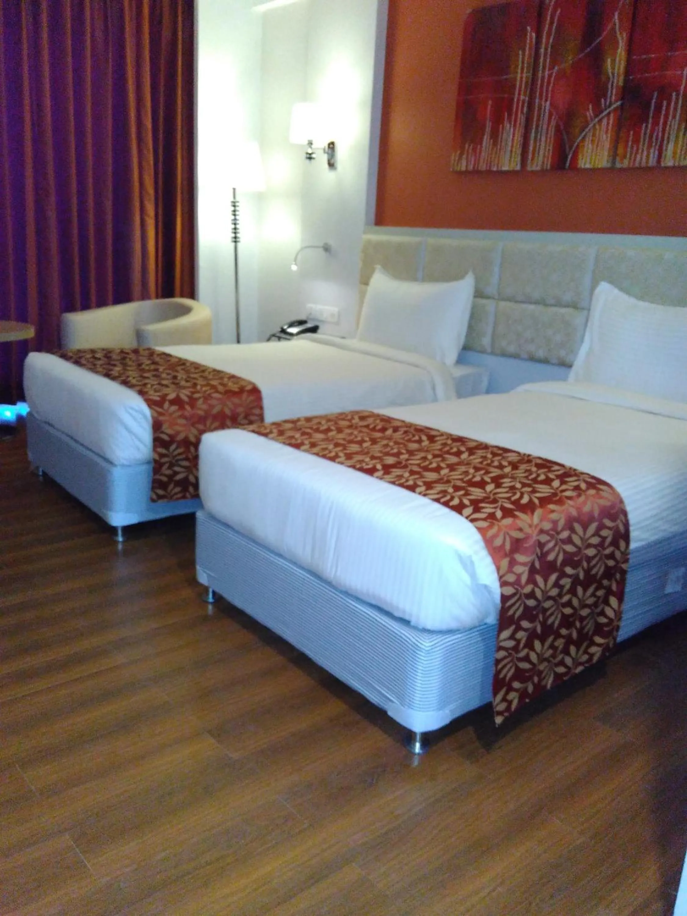 Bed in Maha Bodhi Hotel.Resort.Convention Centre
