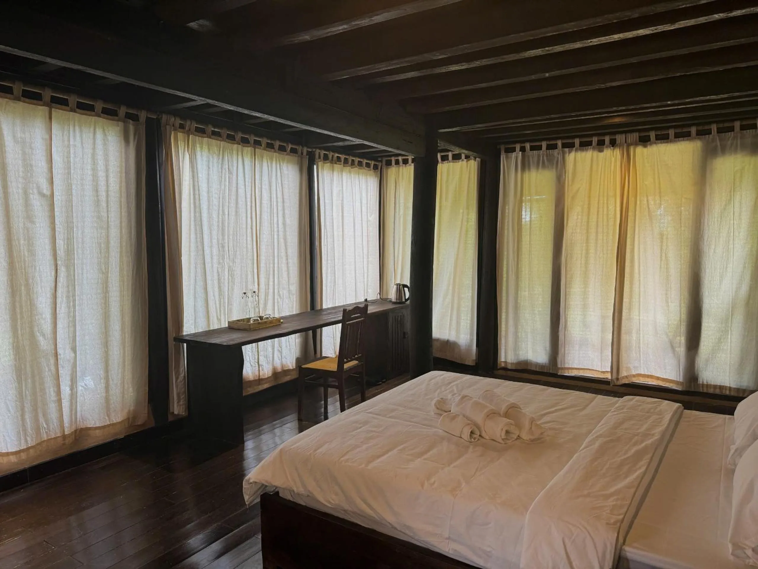 Bed in Cọ Retreat Da Bac