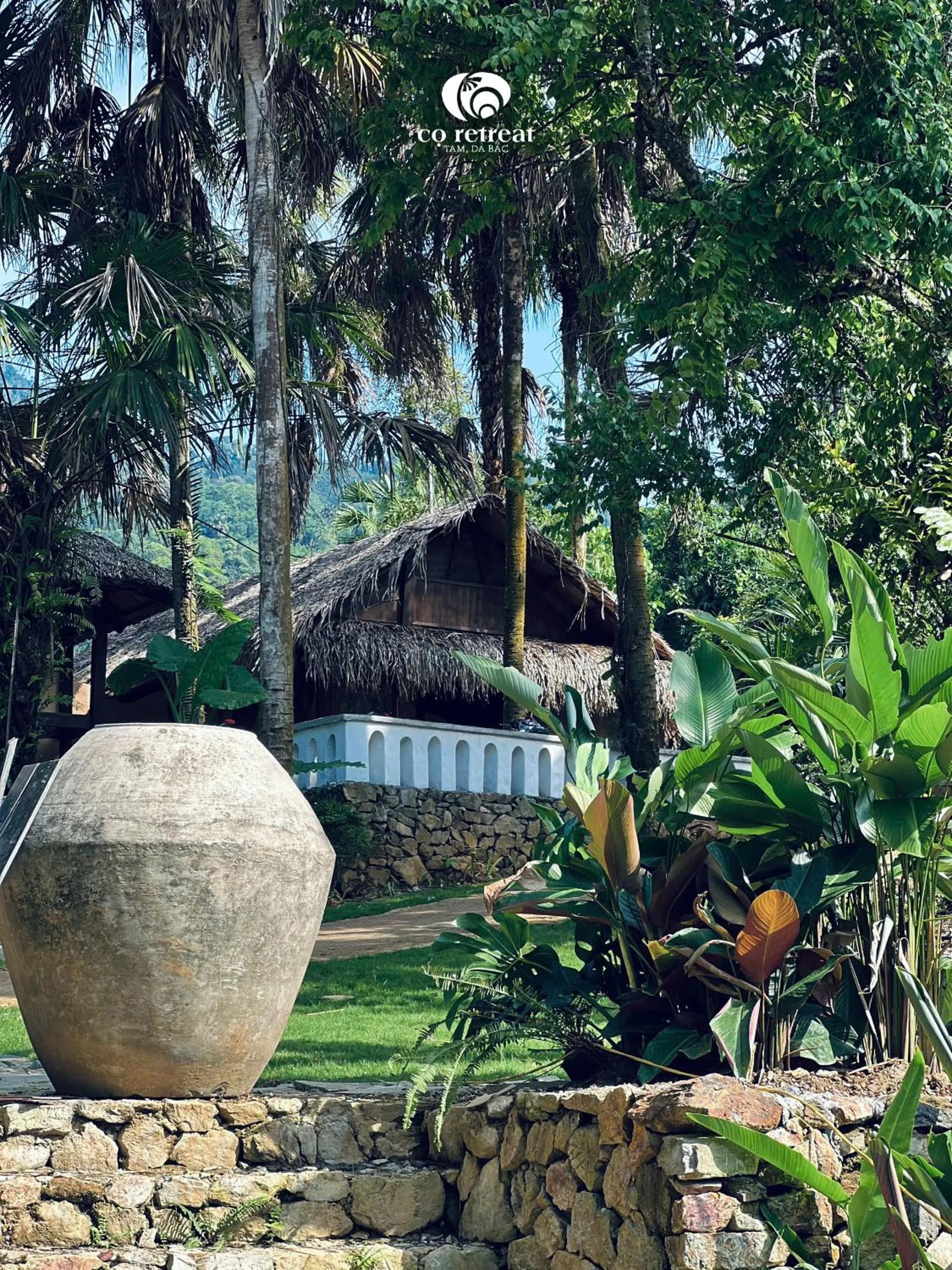 Garden view in Cọ Retreat Da Bac