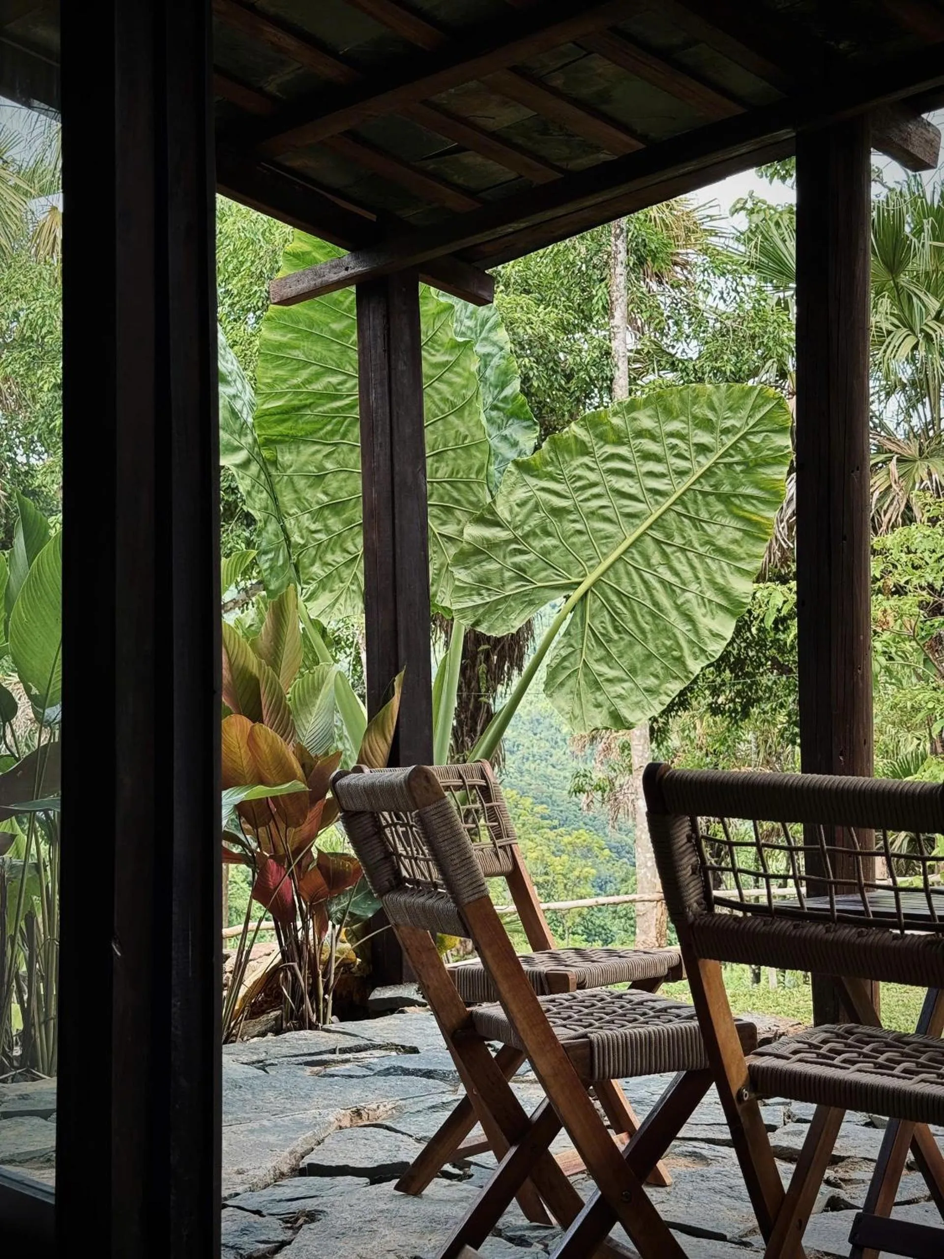 Garden view in Cọ Retreat Da Bac