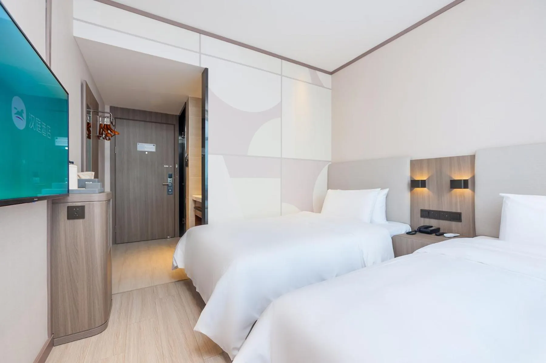 Bed in Hanting Hotel Beijing Changping Shahe Gonghuacheng