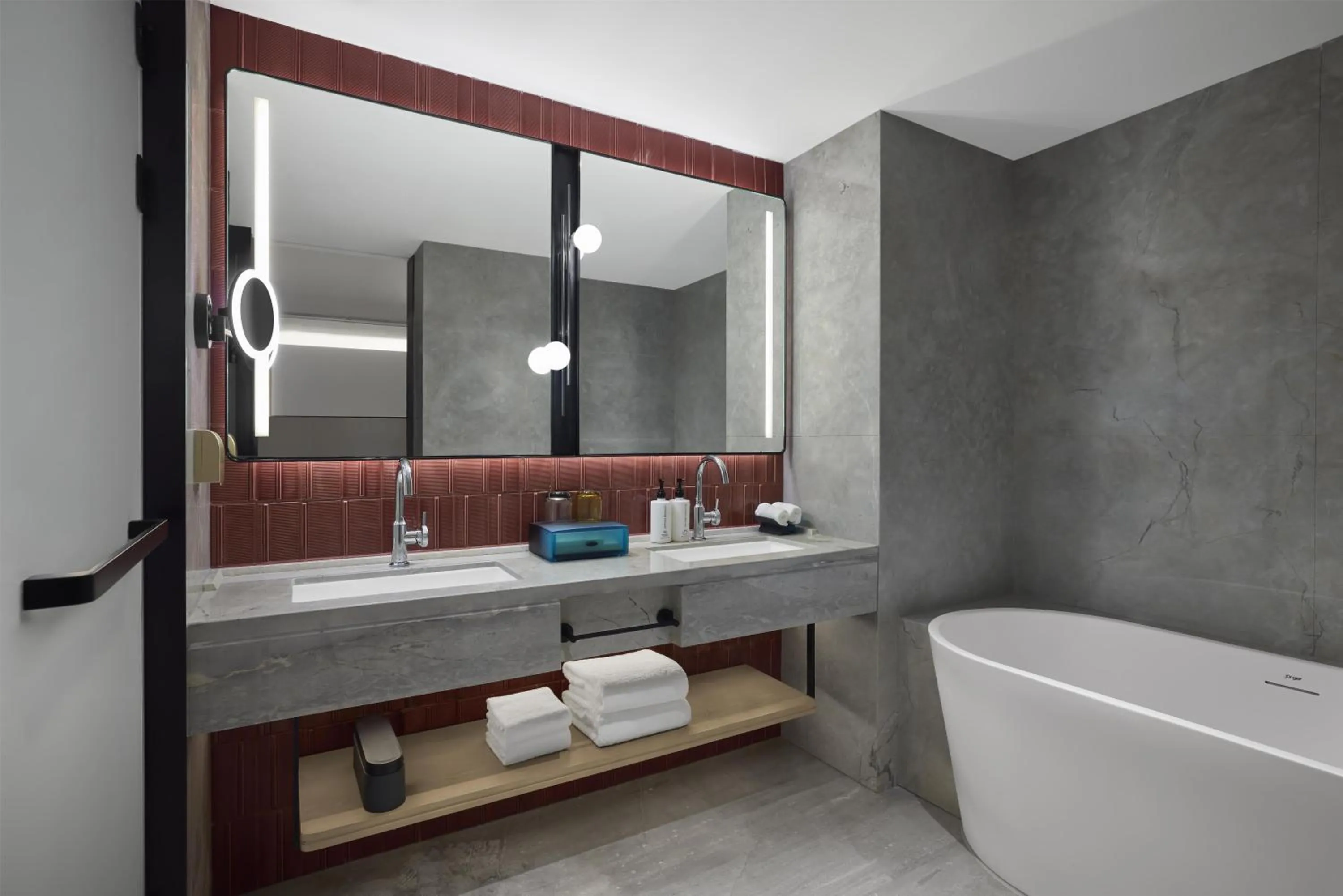 Bathroom in Canopy By Hilton Shanghai Belfry Plaza