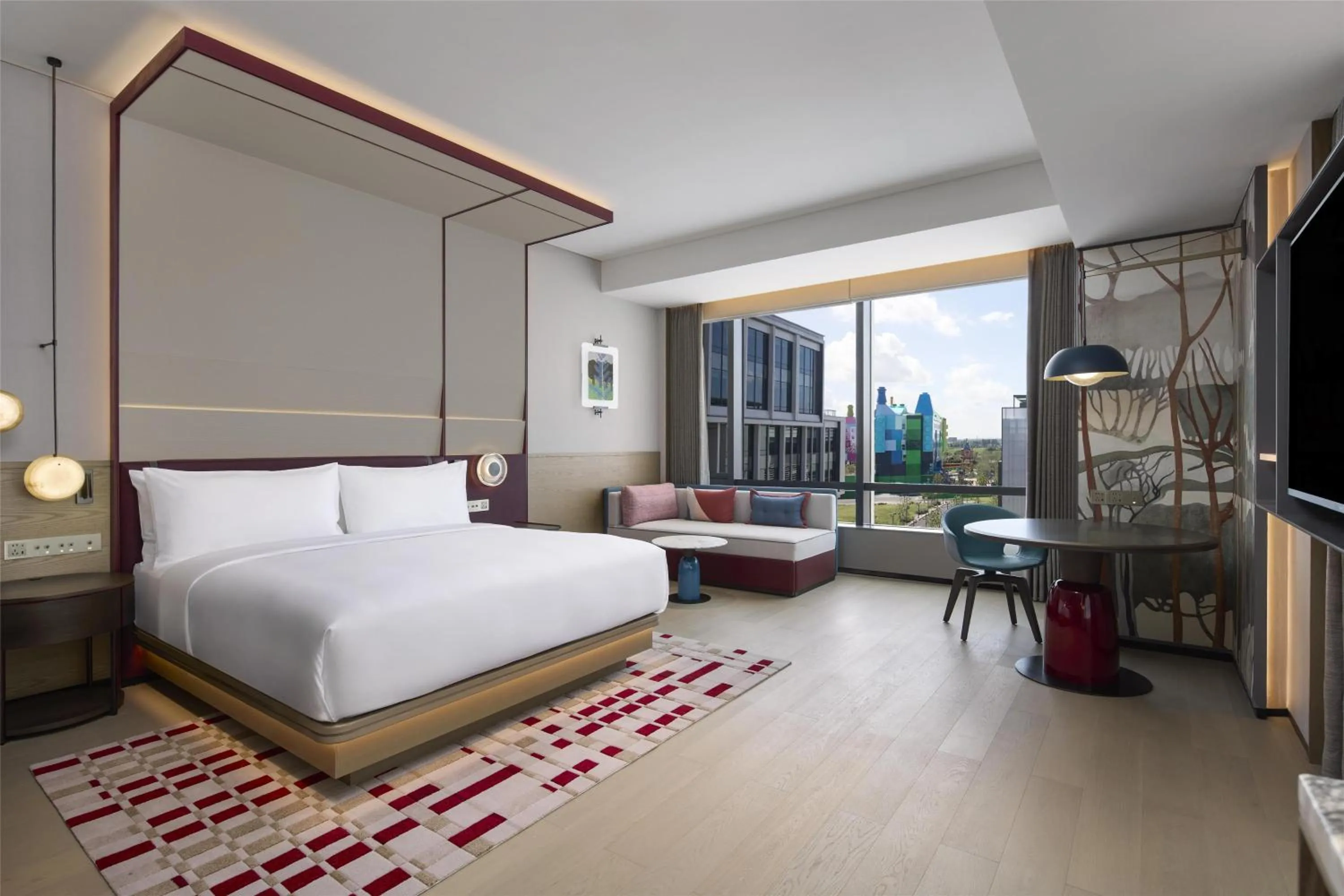 Living room, Bed in Canopy By Hilton Shanghai Belfry Plaza