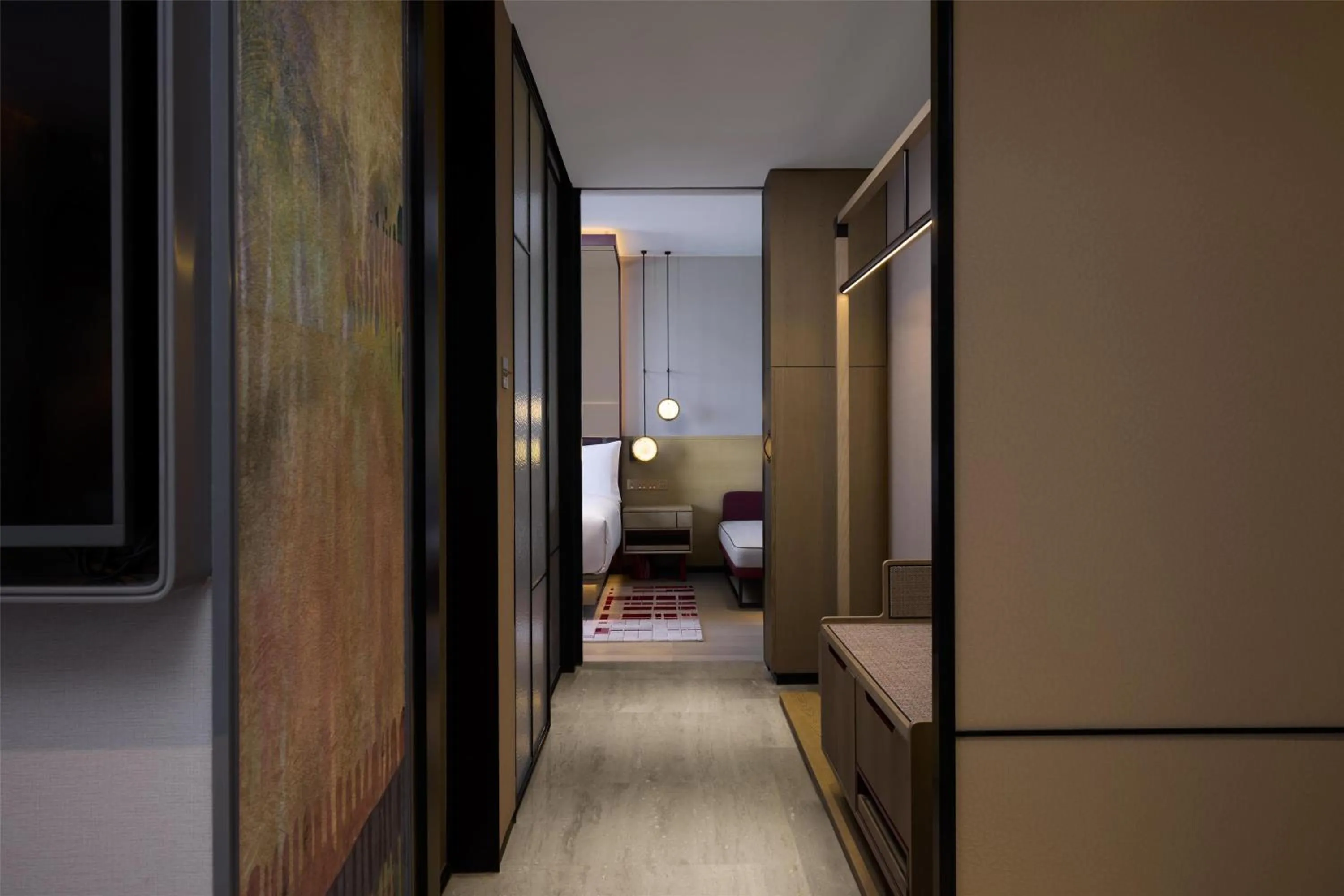 Living room, Bed in Canopy By Hilton Shanghai Belfry Plaza