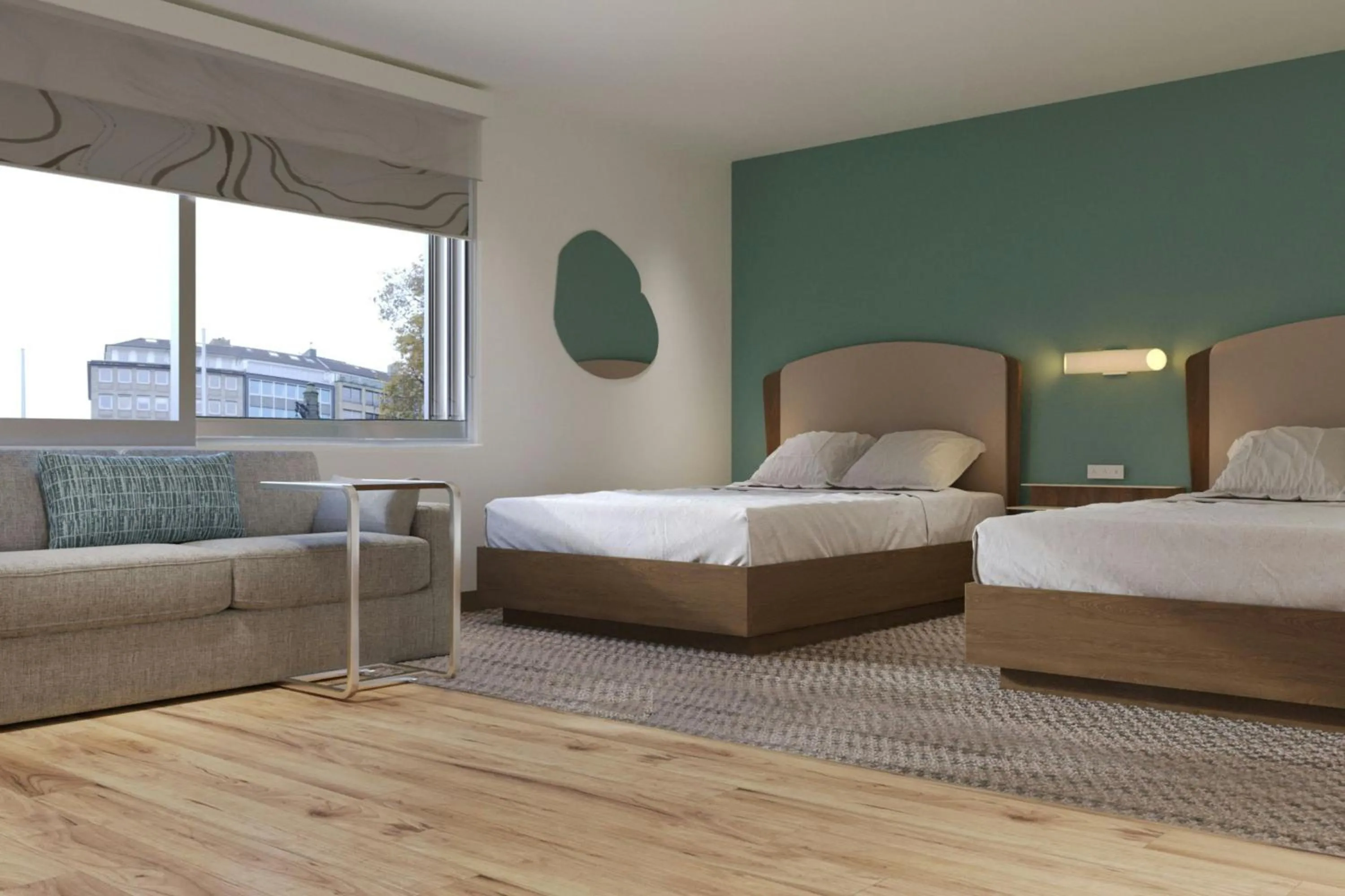 Bedroom, Bed in Element Opelika Auburn