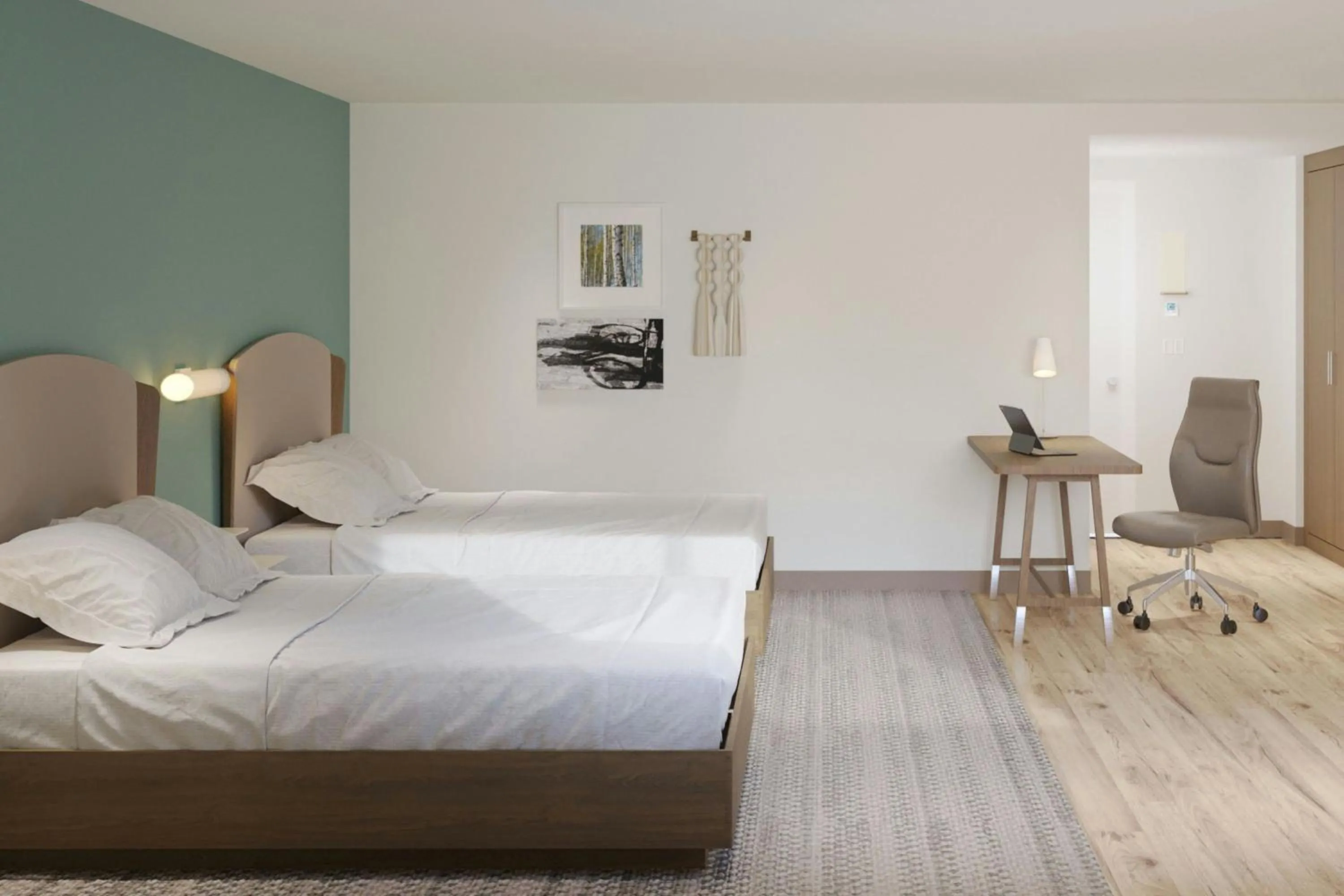 Bedroom, Bed in Element Opelika Auburn