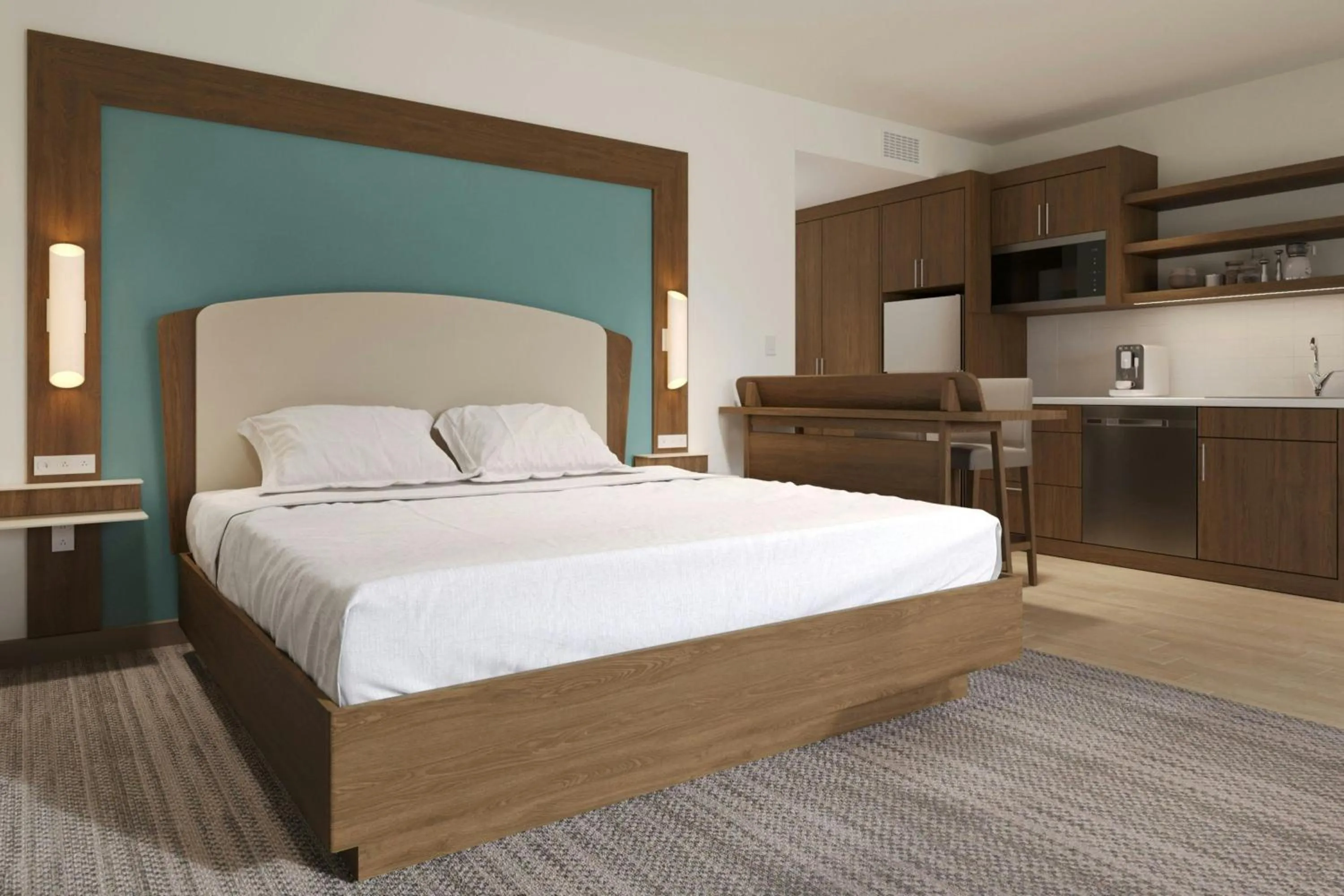 Bedroom, Bed in Element Opelika Auburn