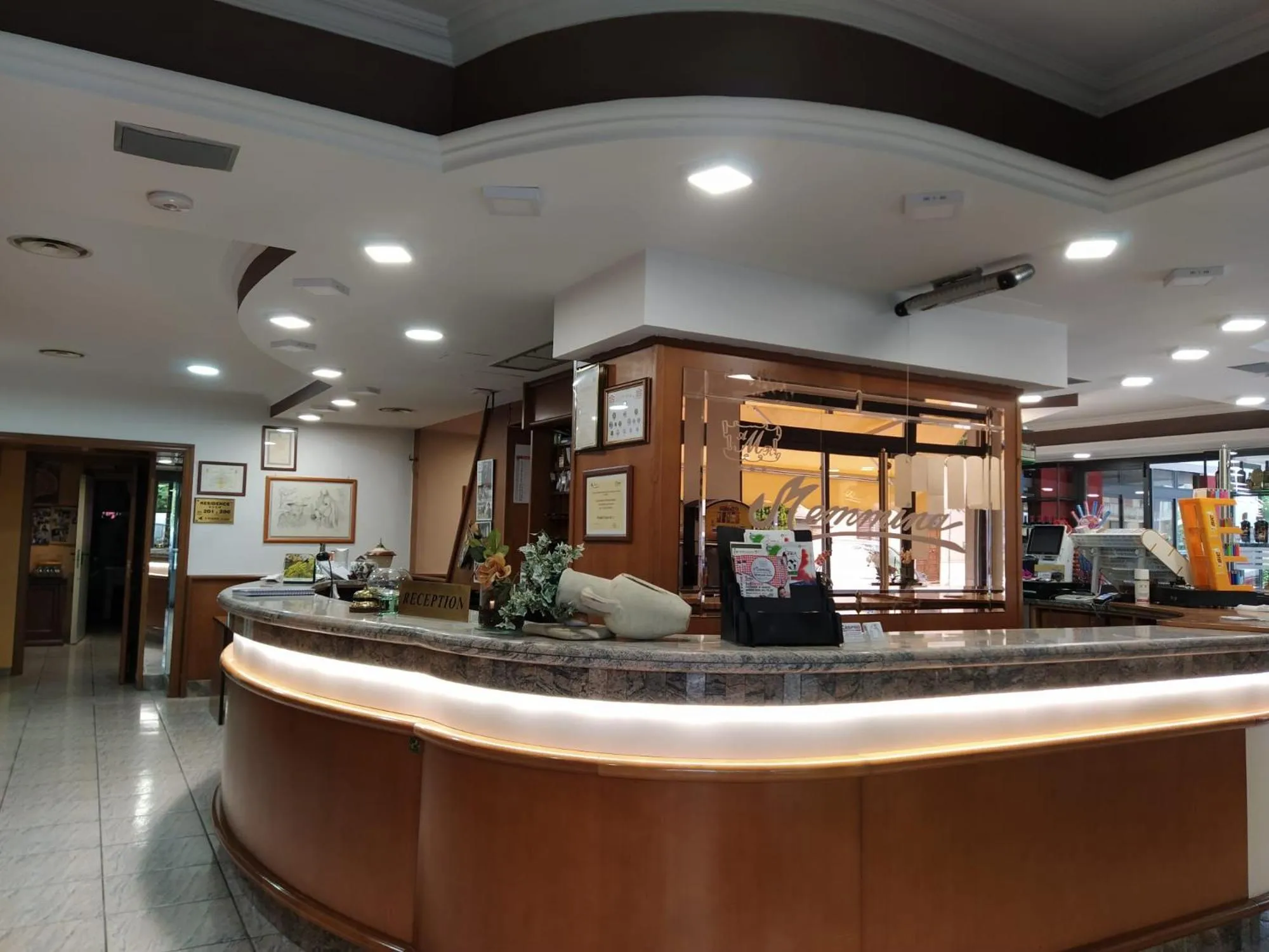 Lobby or reception in Hotel Residence Memmina