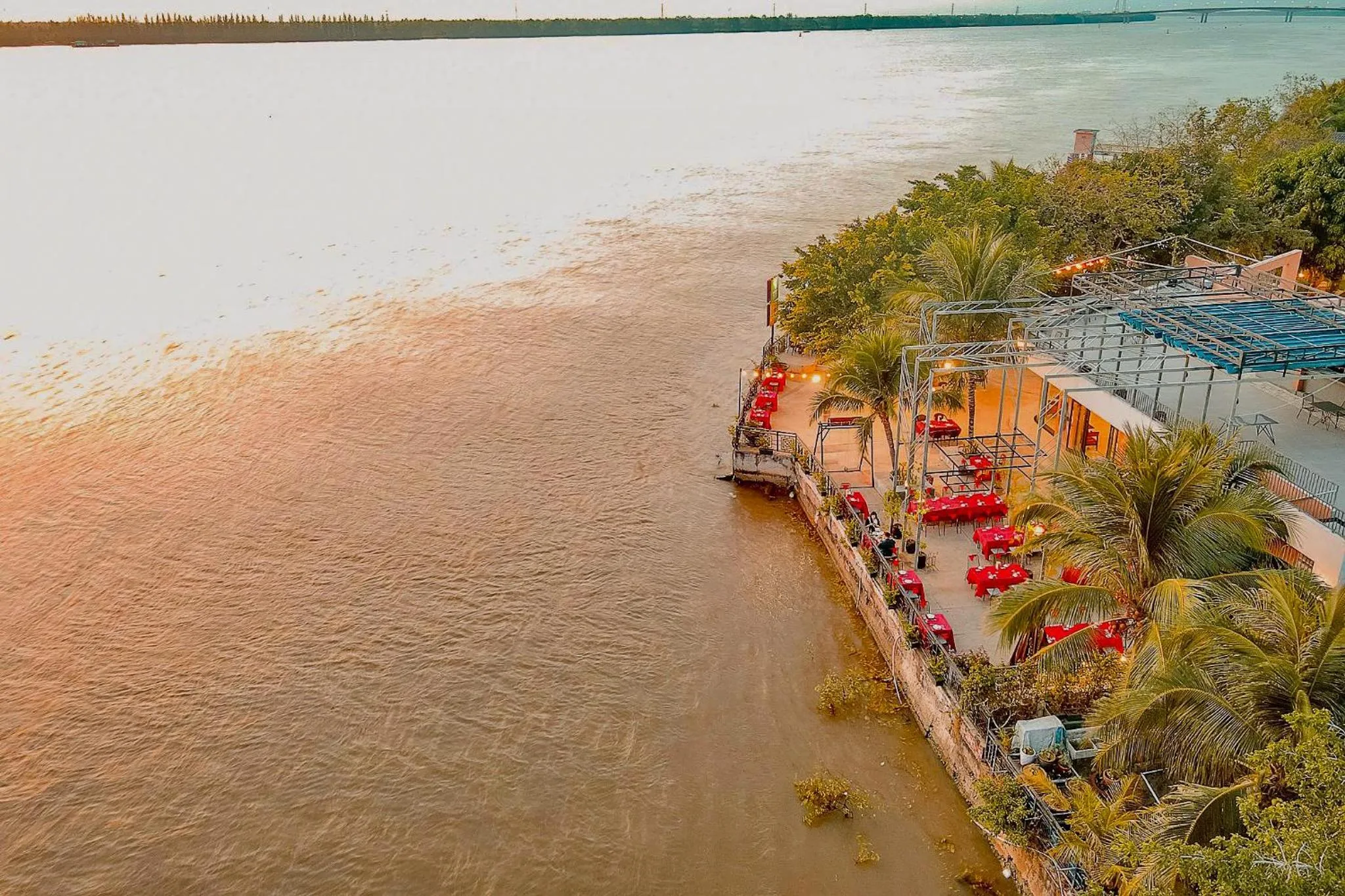 River view in Ben Tre Riverside Resort