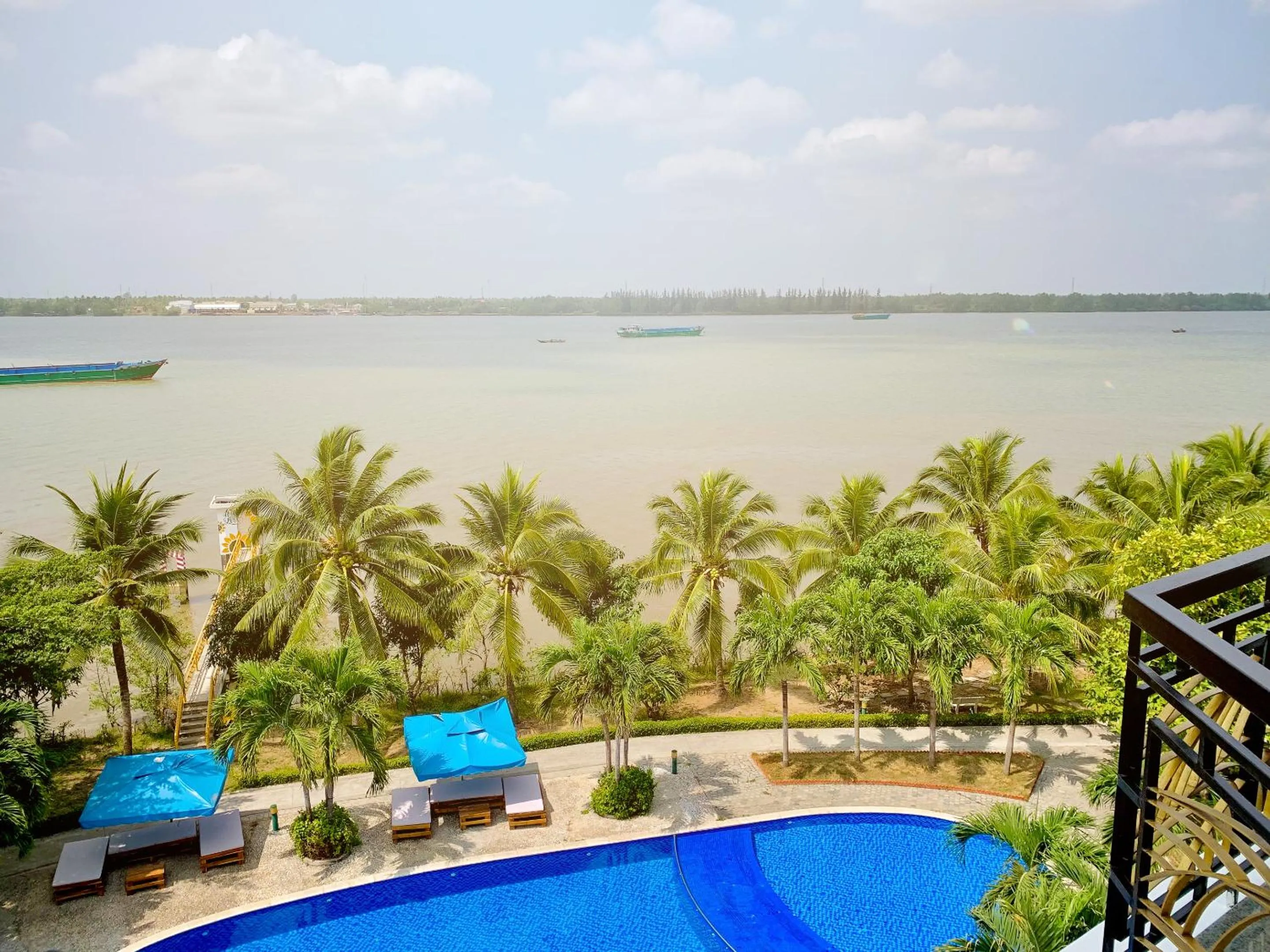 River view in Ben Tre Riverside Resort