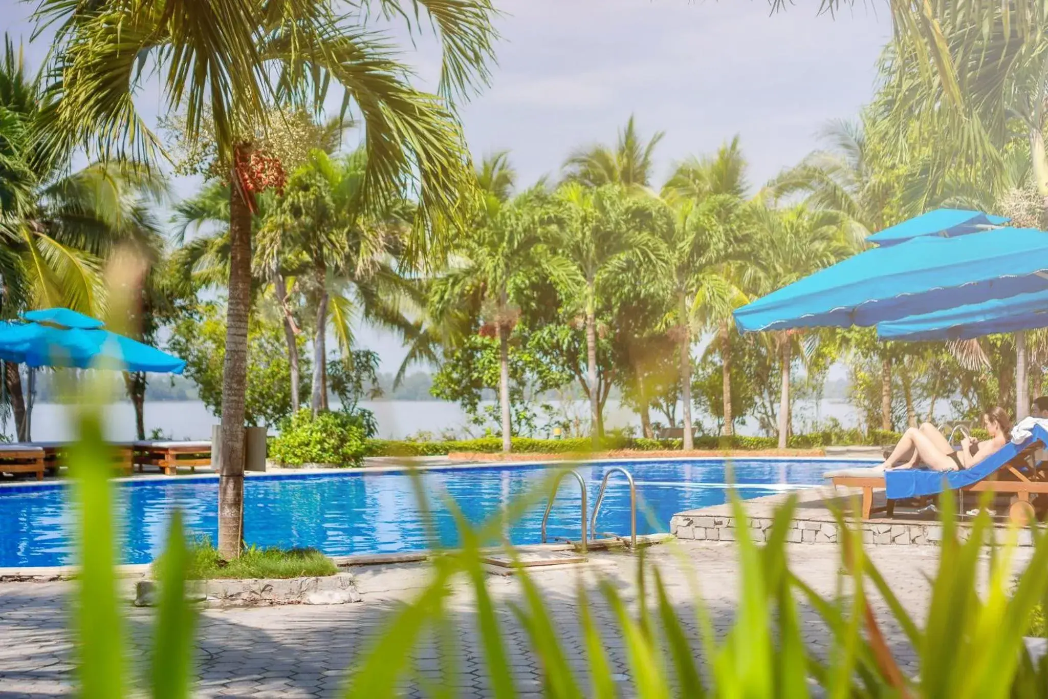 Swimming pool in Ben Tre Riverside Resort Swimming pool in Ben Tre Riverside Resort