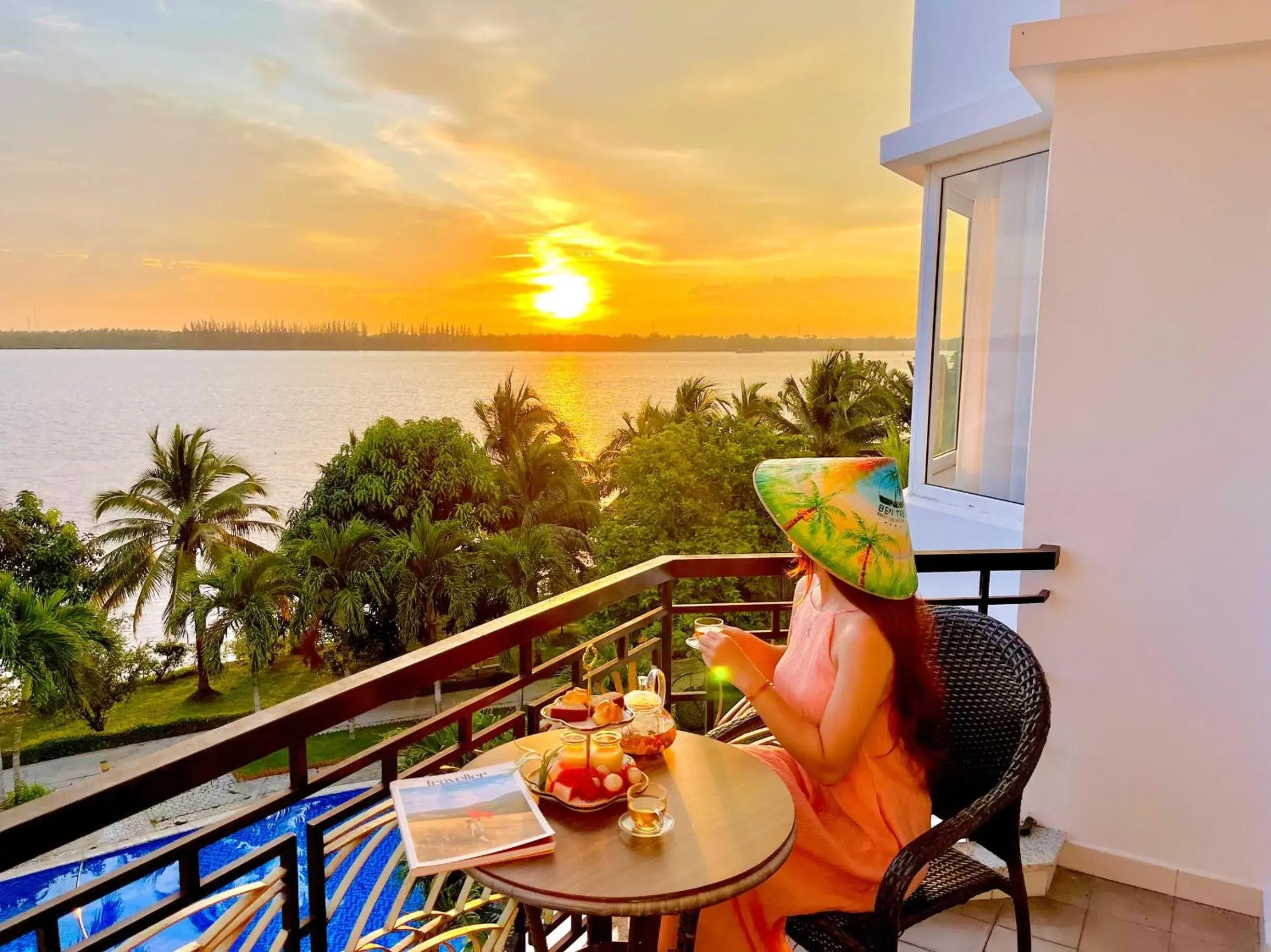 Double Deluxe River View in Ben Tre Riverside Resort Double Deluxe River View in Ben Tre Riverside Resort