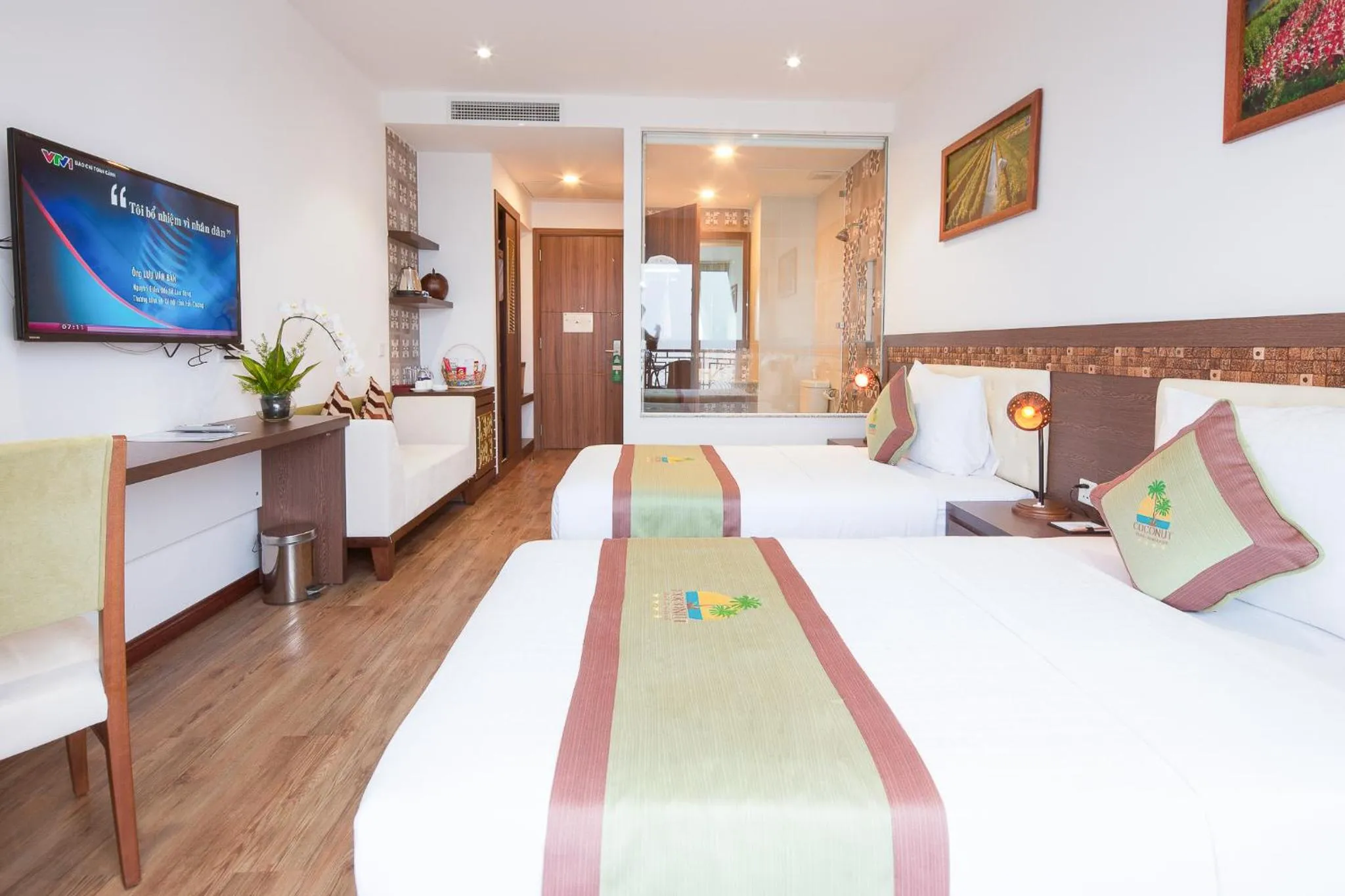 Bed in Ben Tre Riverside Resort