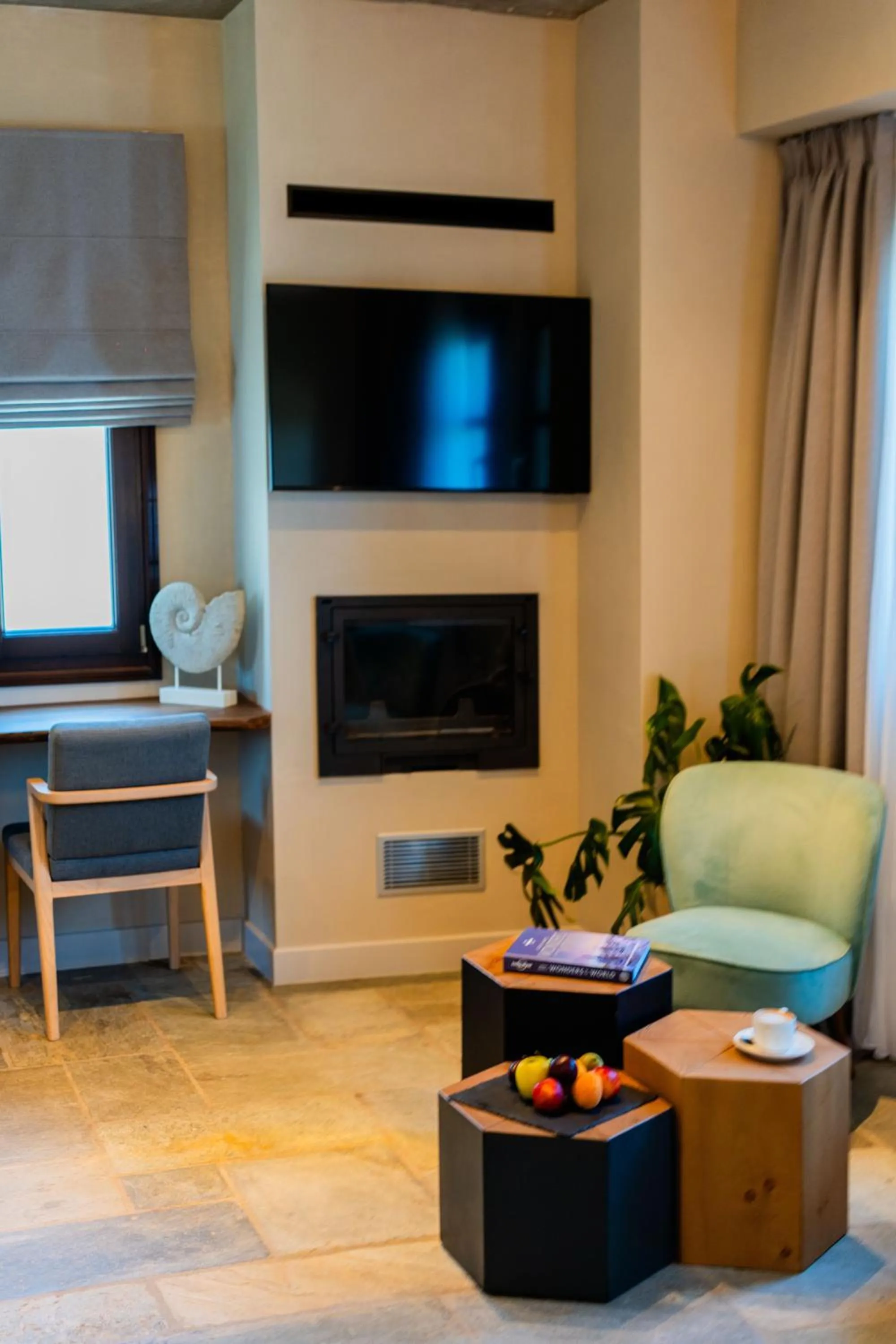 fireplace in 12 Months Resort & Spa