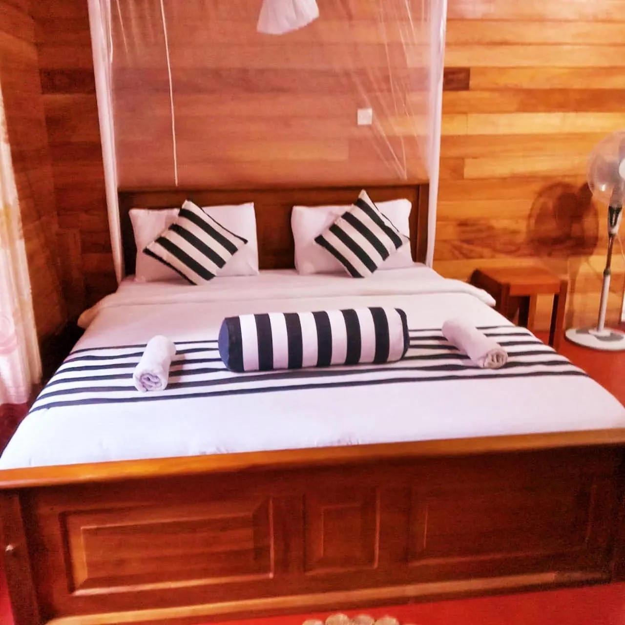 Bed in Ella Green Cottages