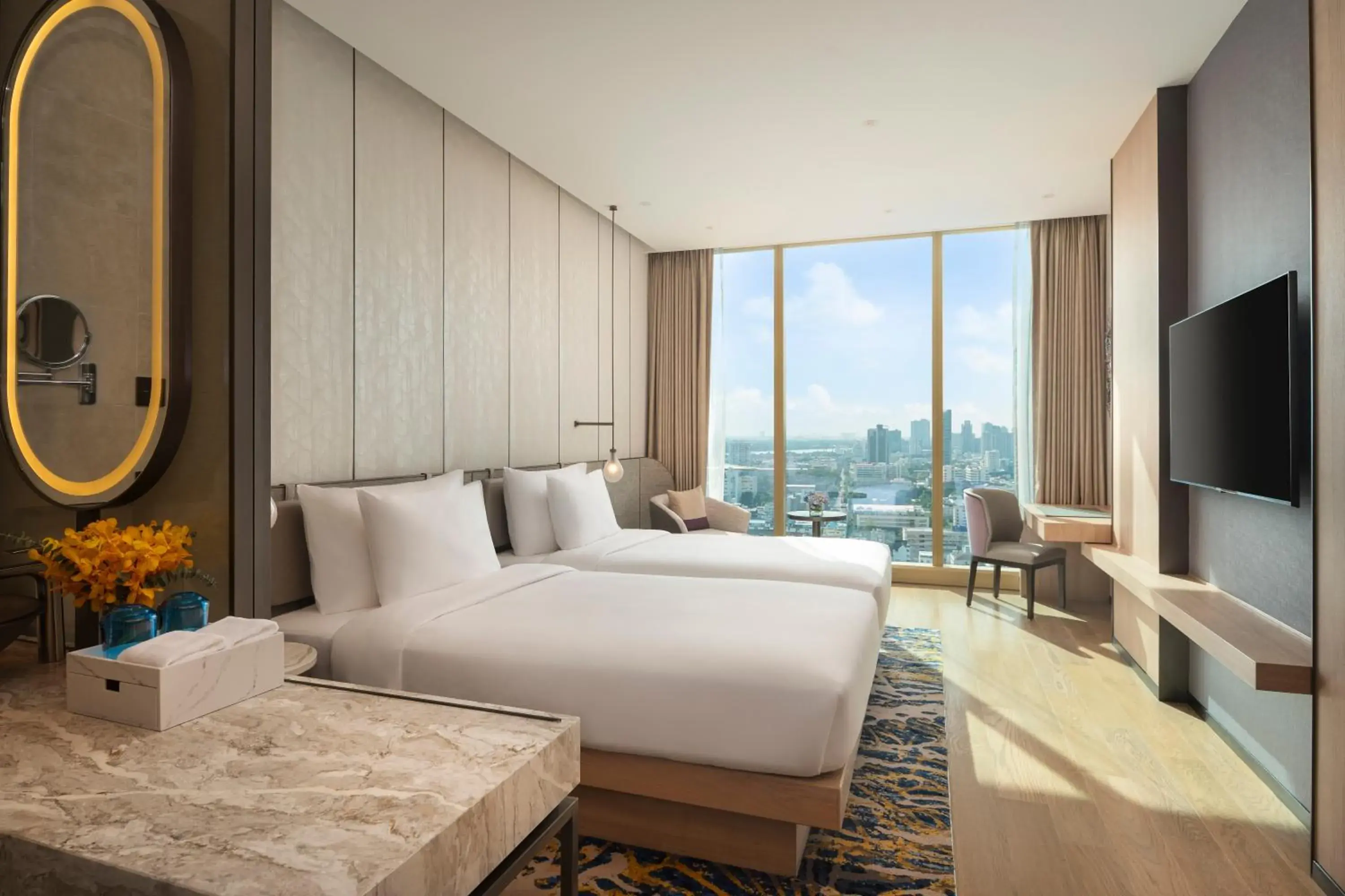 Deluxe Twin Room in Grand Nikko Bangkok Sathorn Deluxe Twin Room in Grand Nikko Bangkok Sathorn