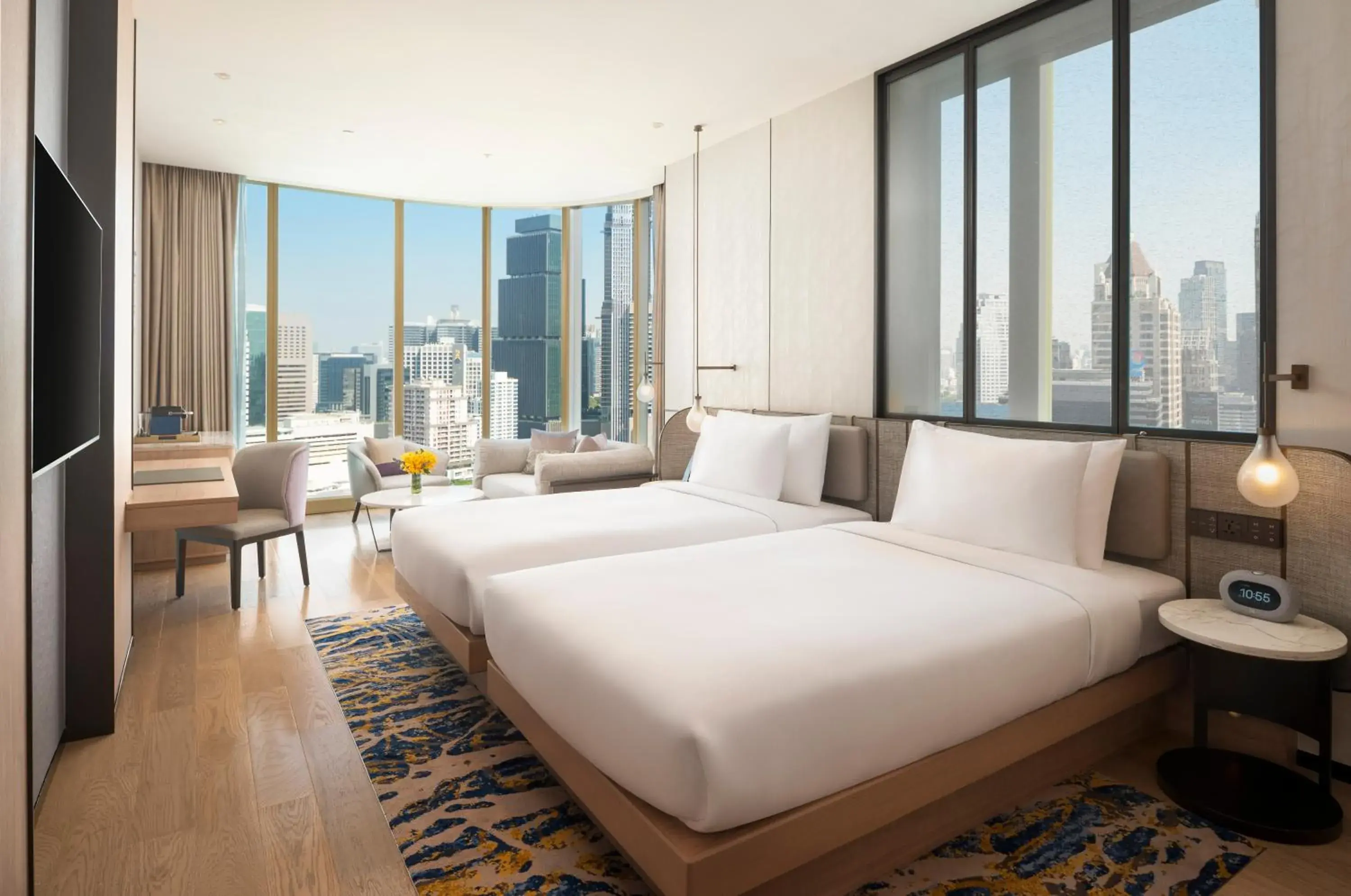 Premier Corner Twin Room in Grand Nikko Bangkok Sathorn Premier Corner Twin Room in Grand Nikko Bangkok Sathorn