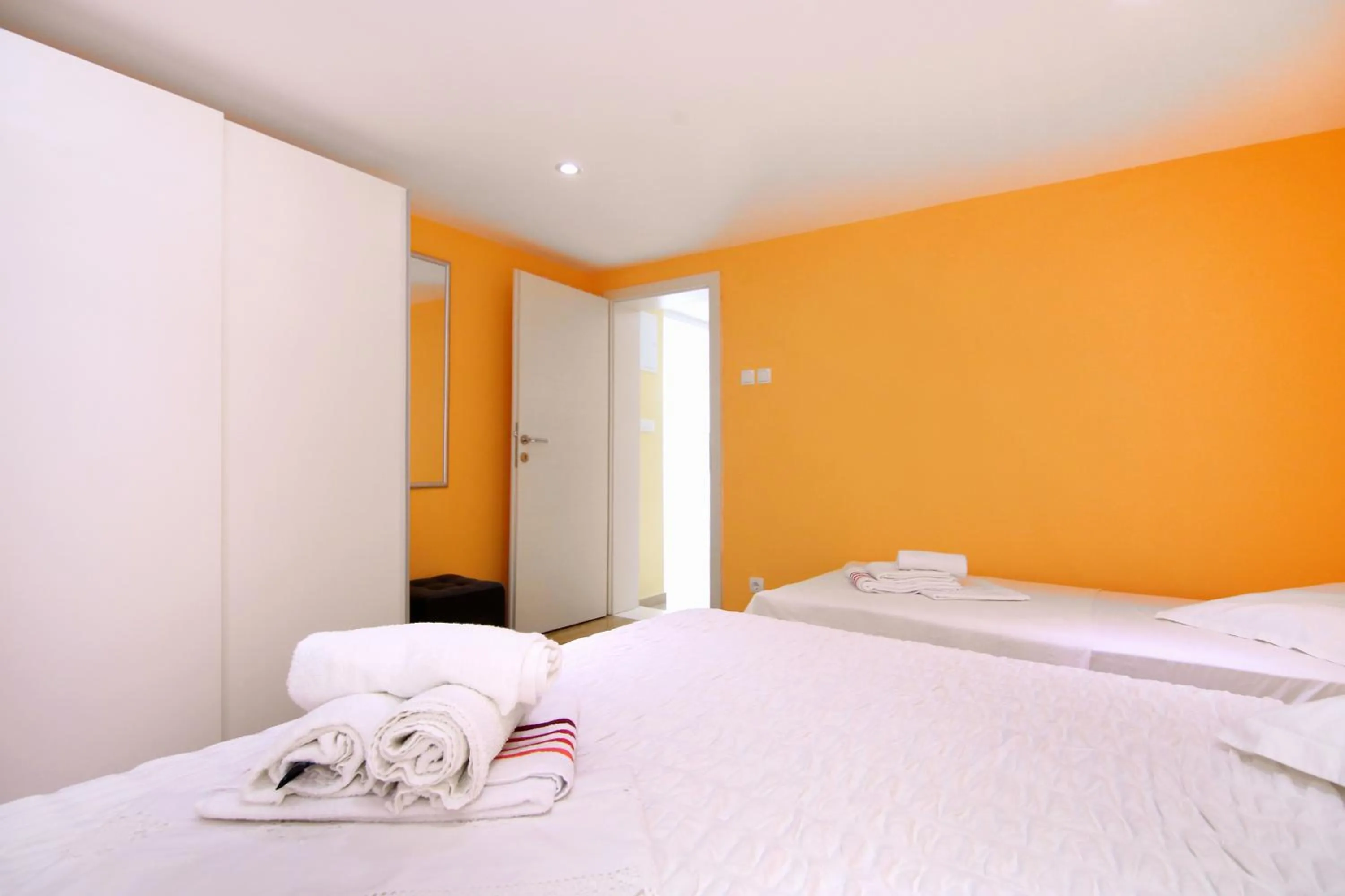 Bed in Luxury House with Pool