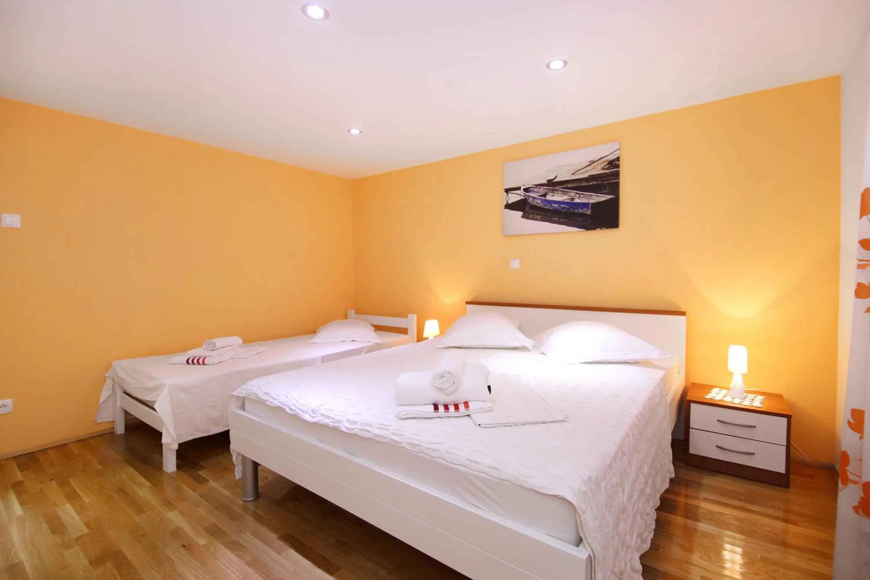 Bed in Luxury House with Pool