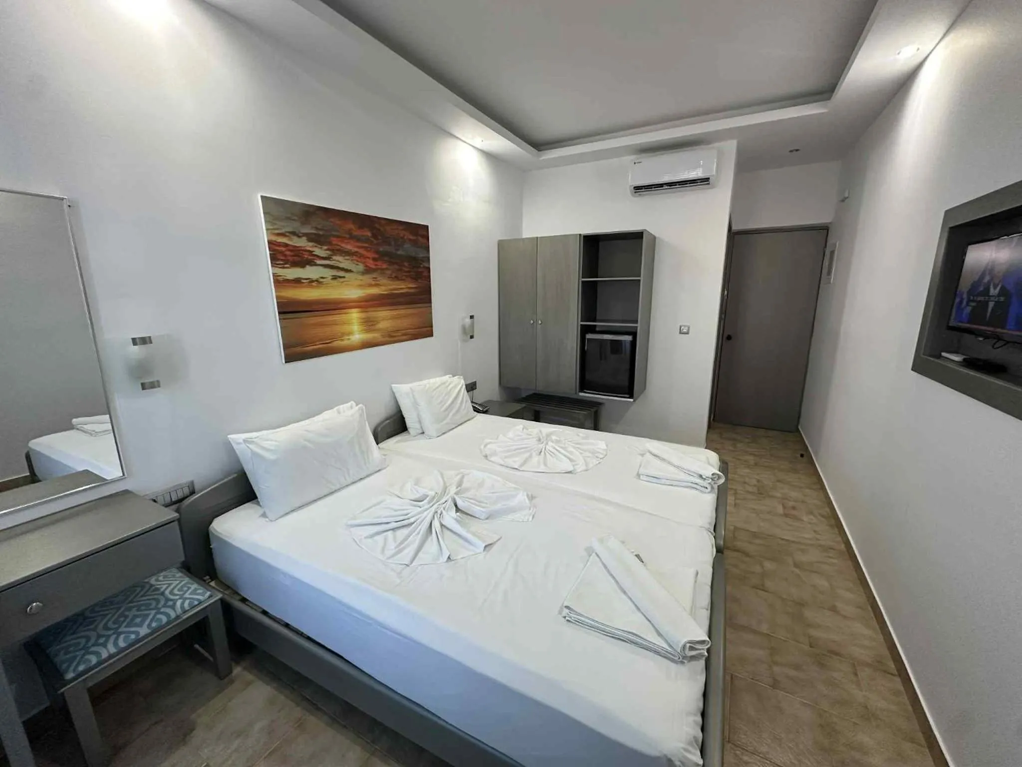 Bed in Oceanis Hotel