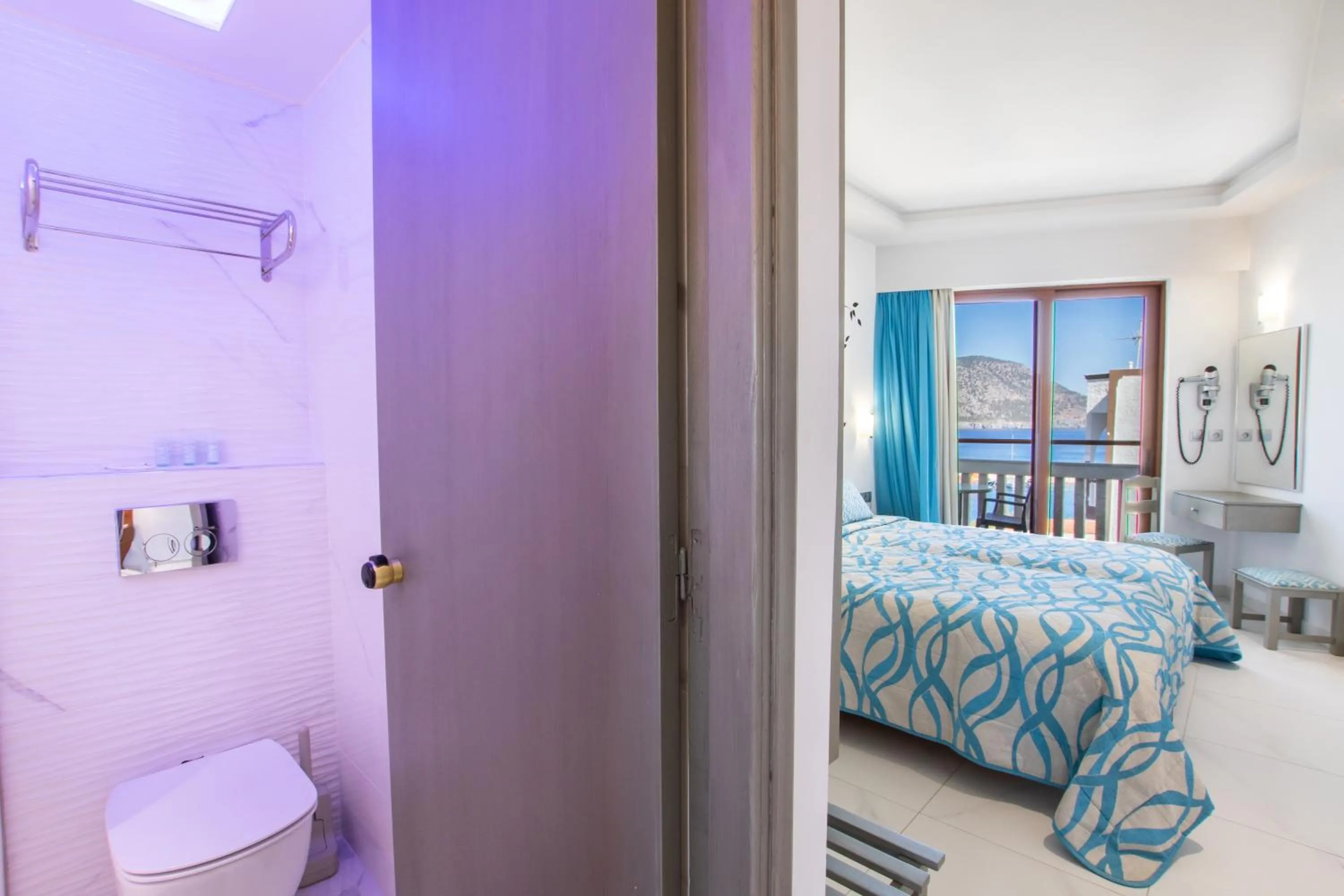 Bed in Oceanis Hotel
