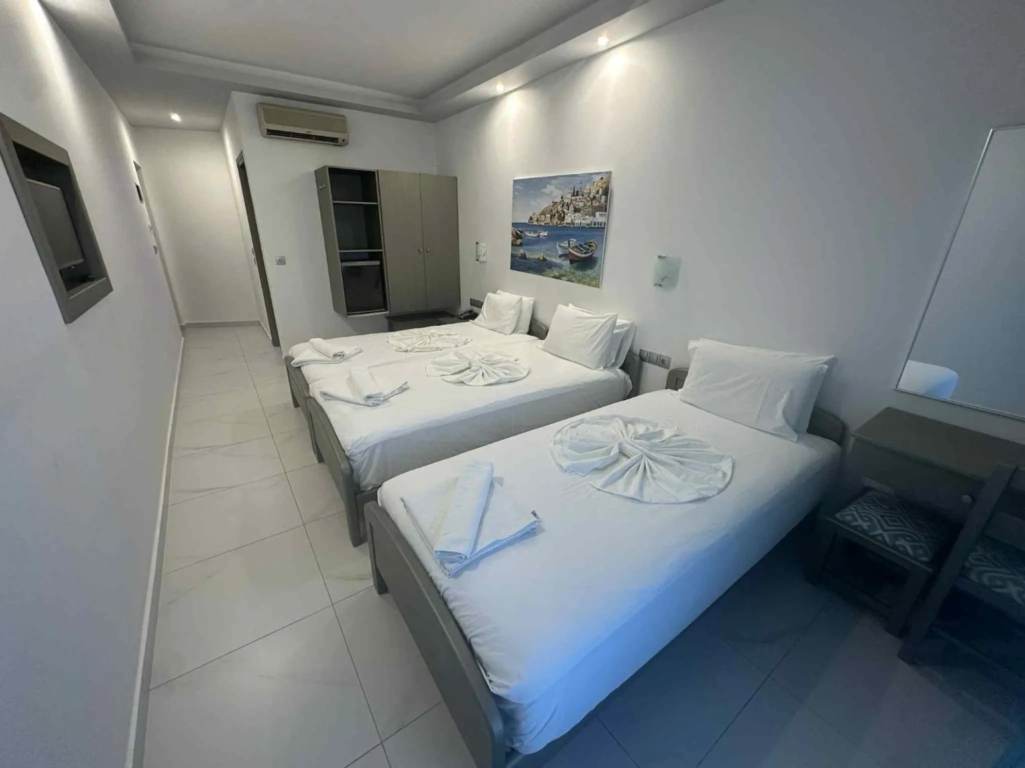 Bed in Oceanis Hotel