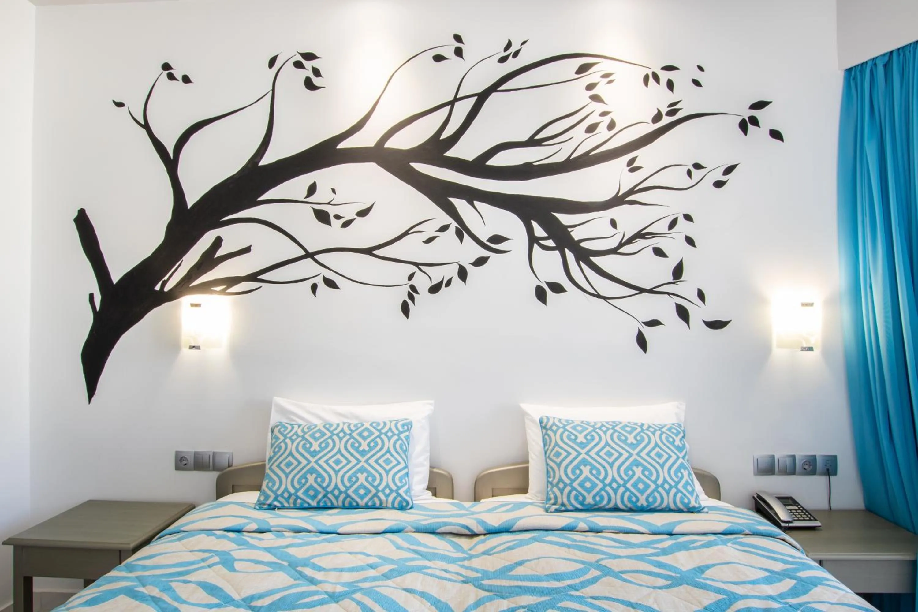 Bed in Oceanis Hotel