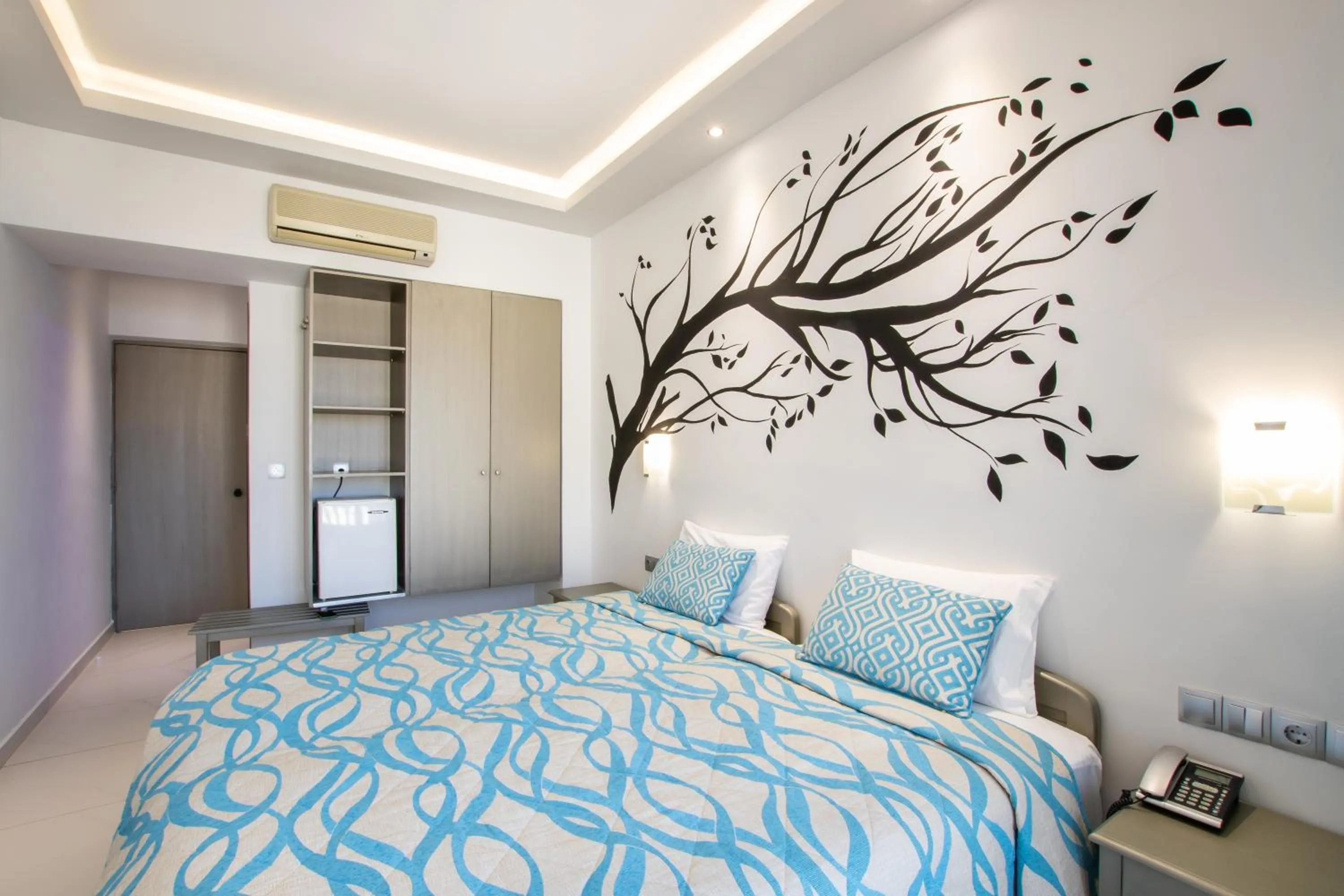 Bed in Oceanis Hotel
