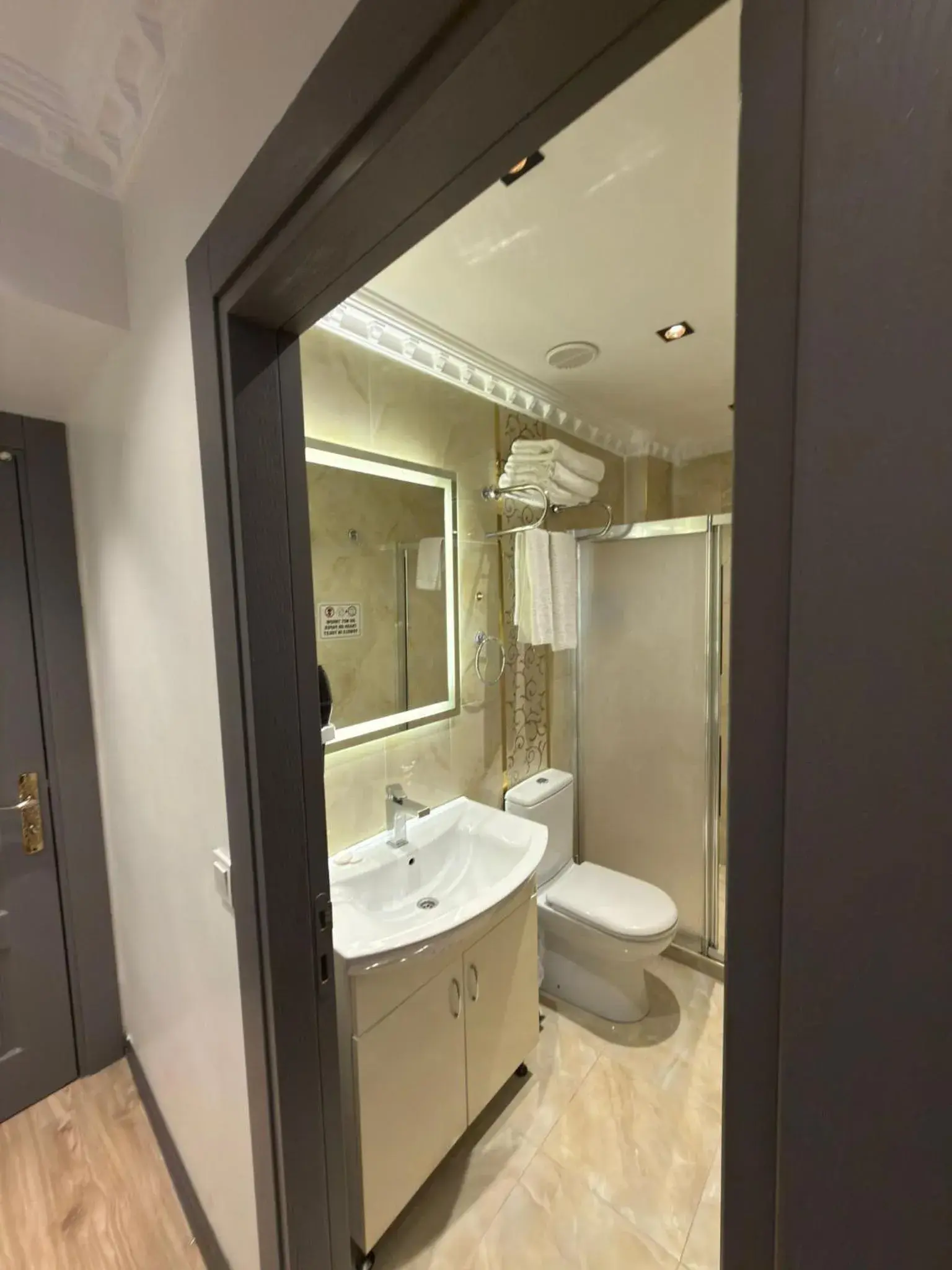 Bathroom in Blue Istanbul Hotel Taksim Bathroom in Blue Istanbul Hotel Taksim