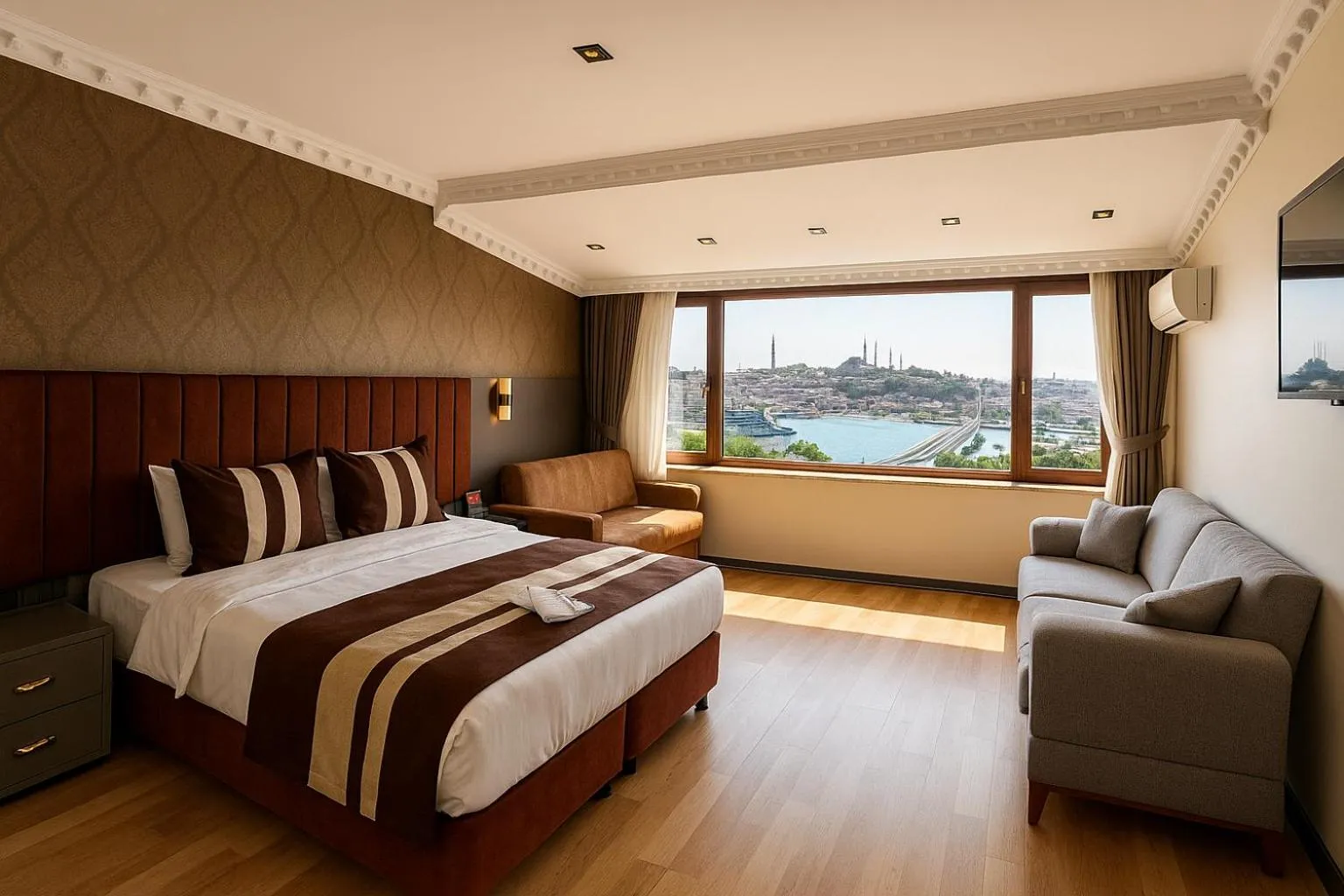 Natural landscape, Bed in Blue Istanbul Hotel Taksim