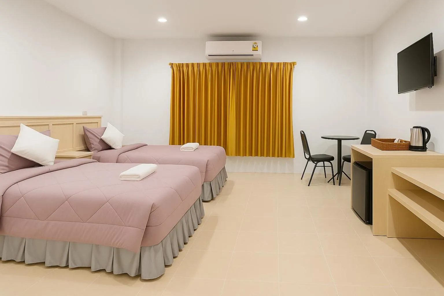 Bed in Srisuksan Klong Muang Beach