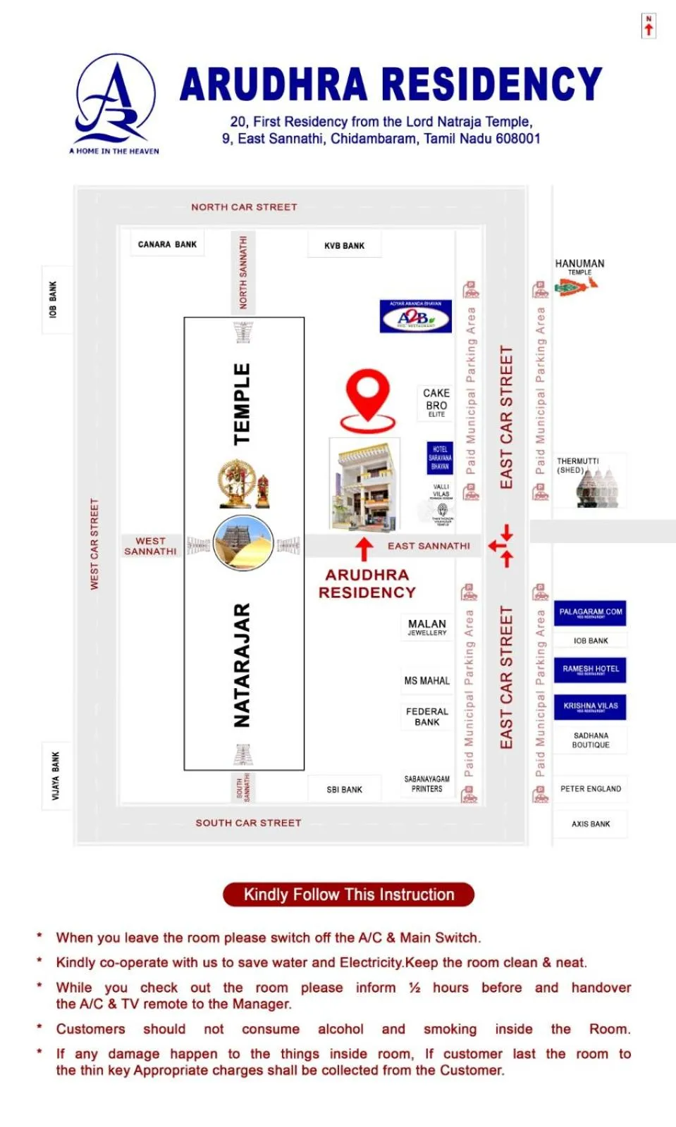 Location in Arudhra Residency