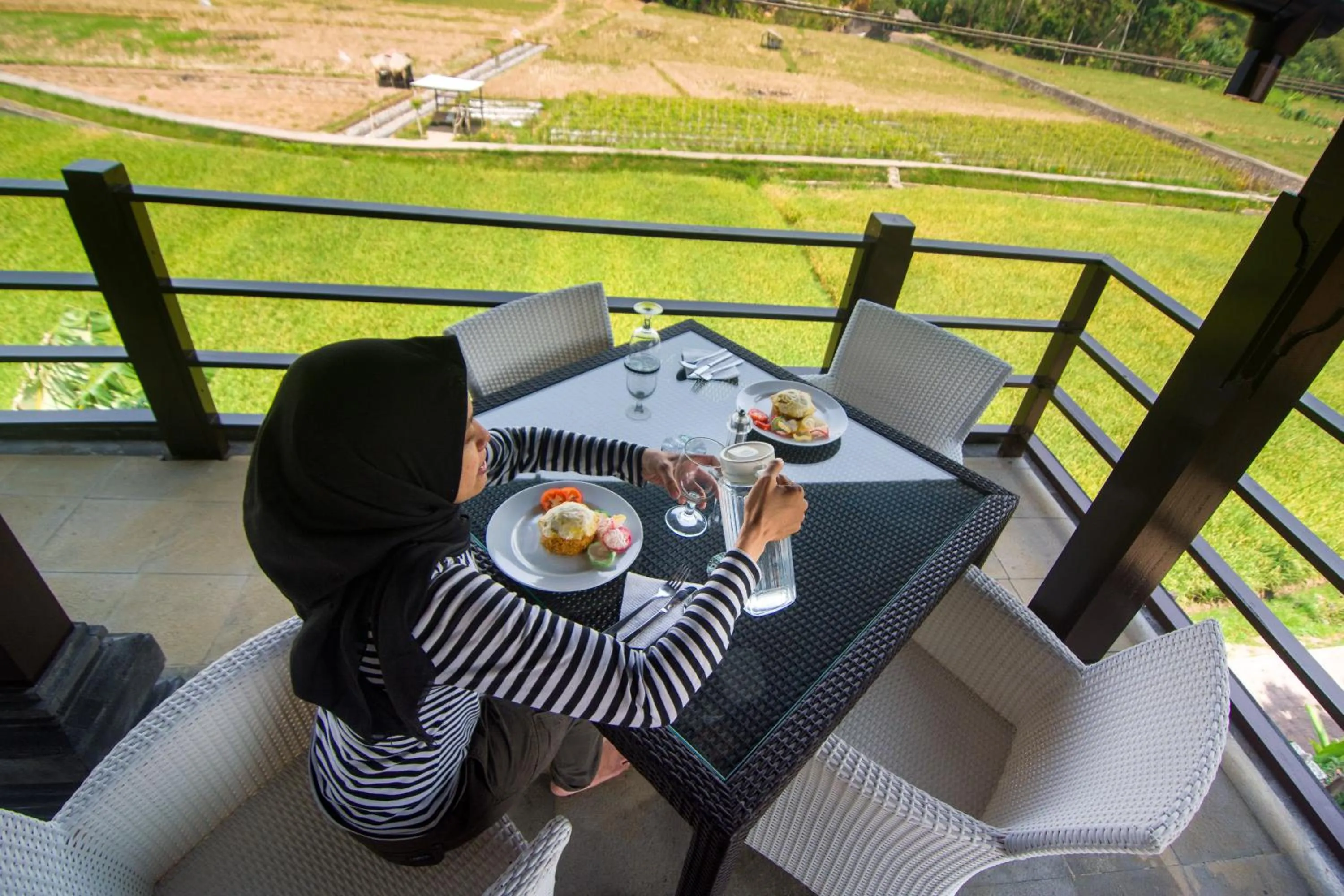 Balcony/Terrace in Balam Bali Villa