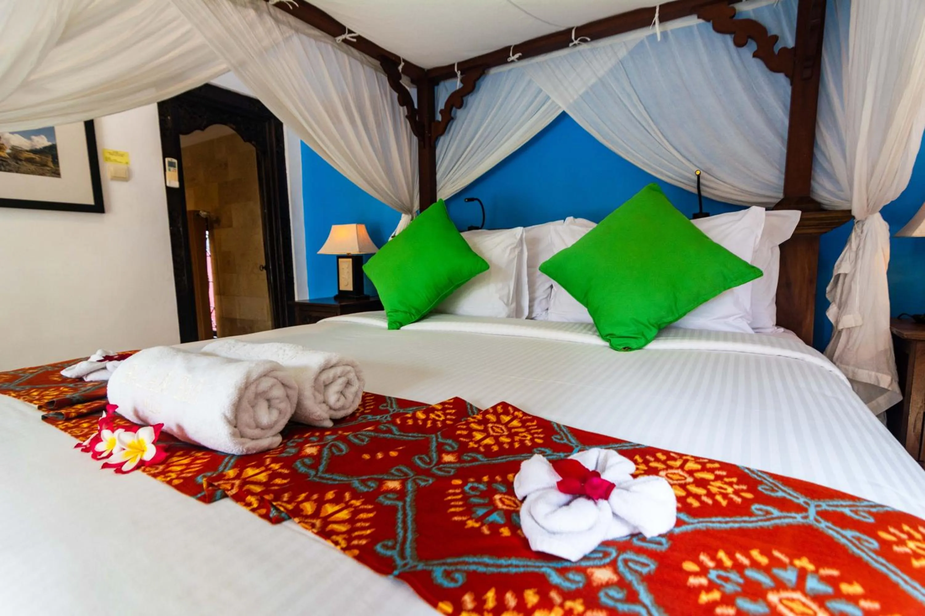 Bed in Balam Bali Villa
